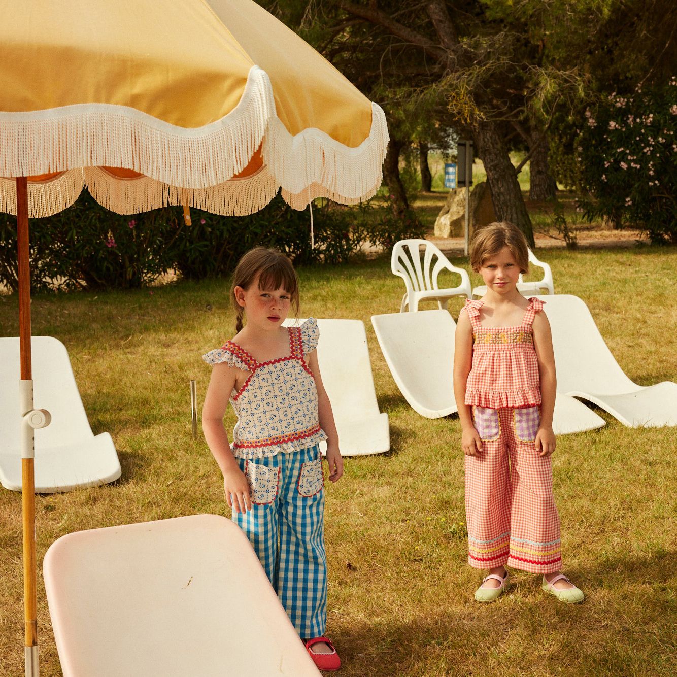 Hello Simone-Girls Mouna Pants Ibiza Blue