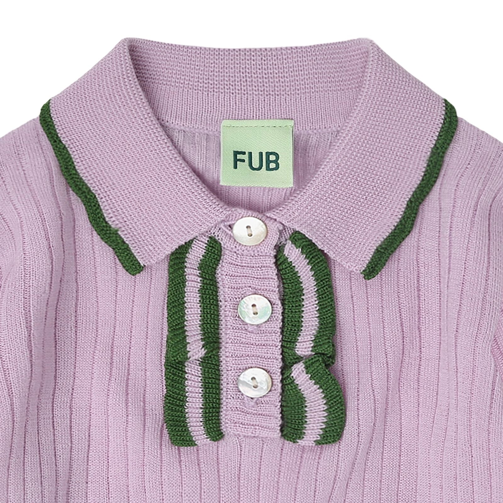 FUB-Girls Frill Polo iris