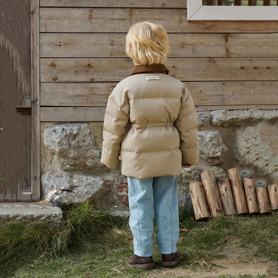 Petite Revery-Recycled Polyester Down Kids Coat Pine Wood