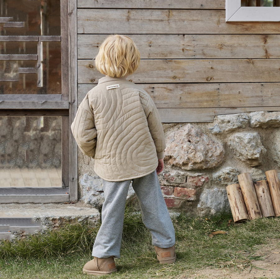 Petite Revery-Recycled Nylon Taslon Kids Quilted Cloud Jacket Pine Wood