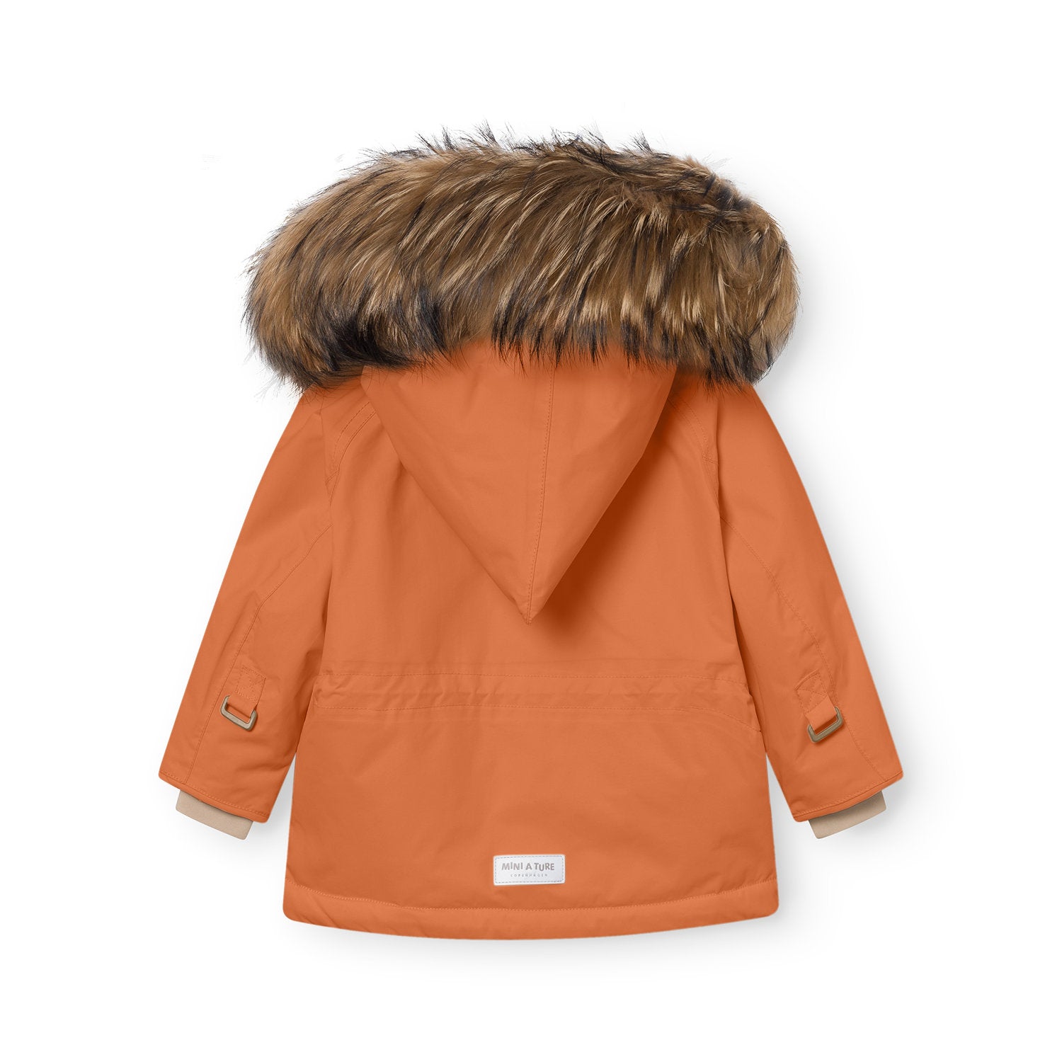 Mini A Ture-MATWANG fleece lined winter jacket fur. GRS Leather brown