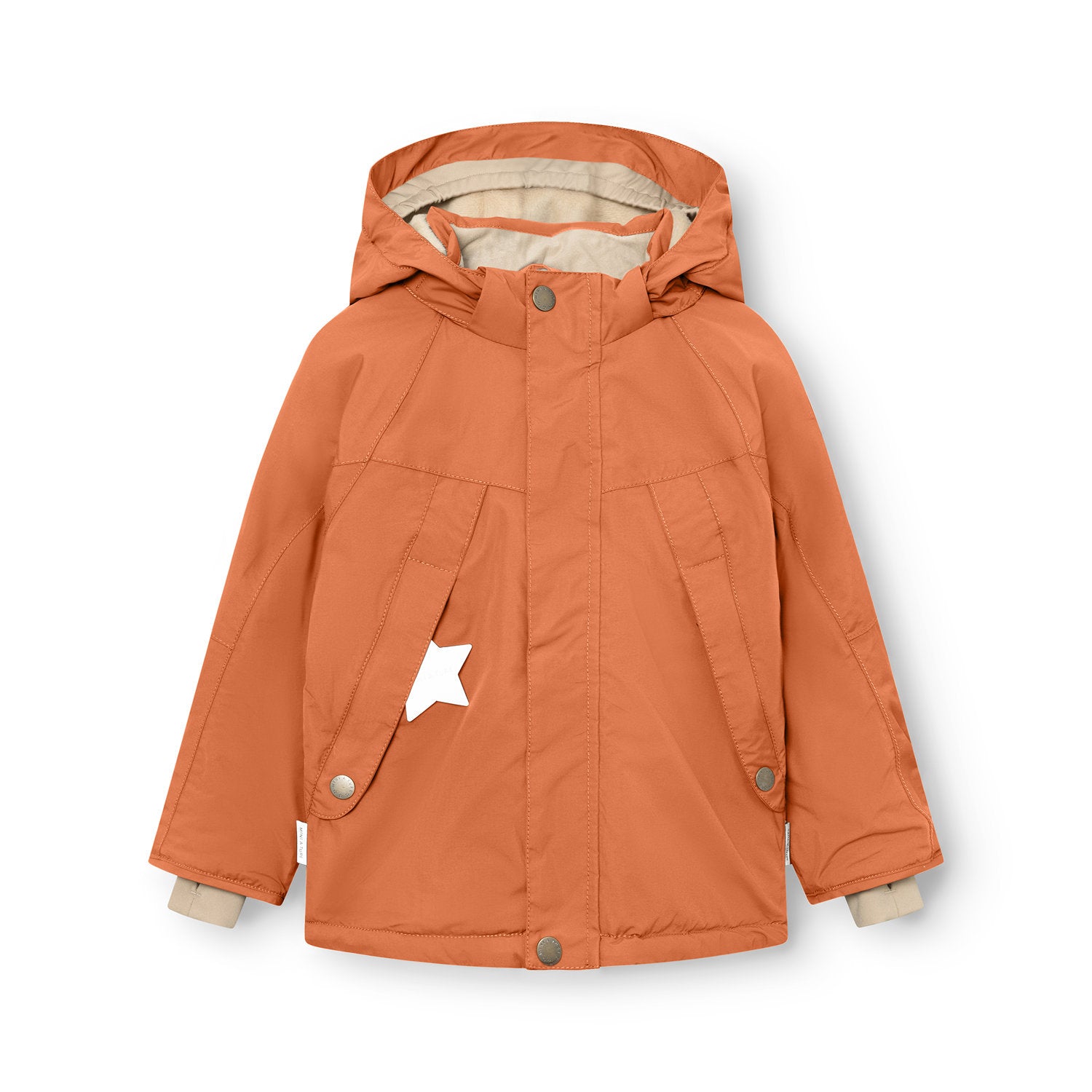 Mini A Ture-MATVALONSO fleece lined winter jacket. GRS Leather brown