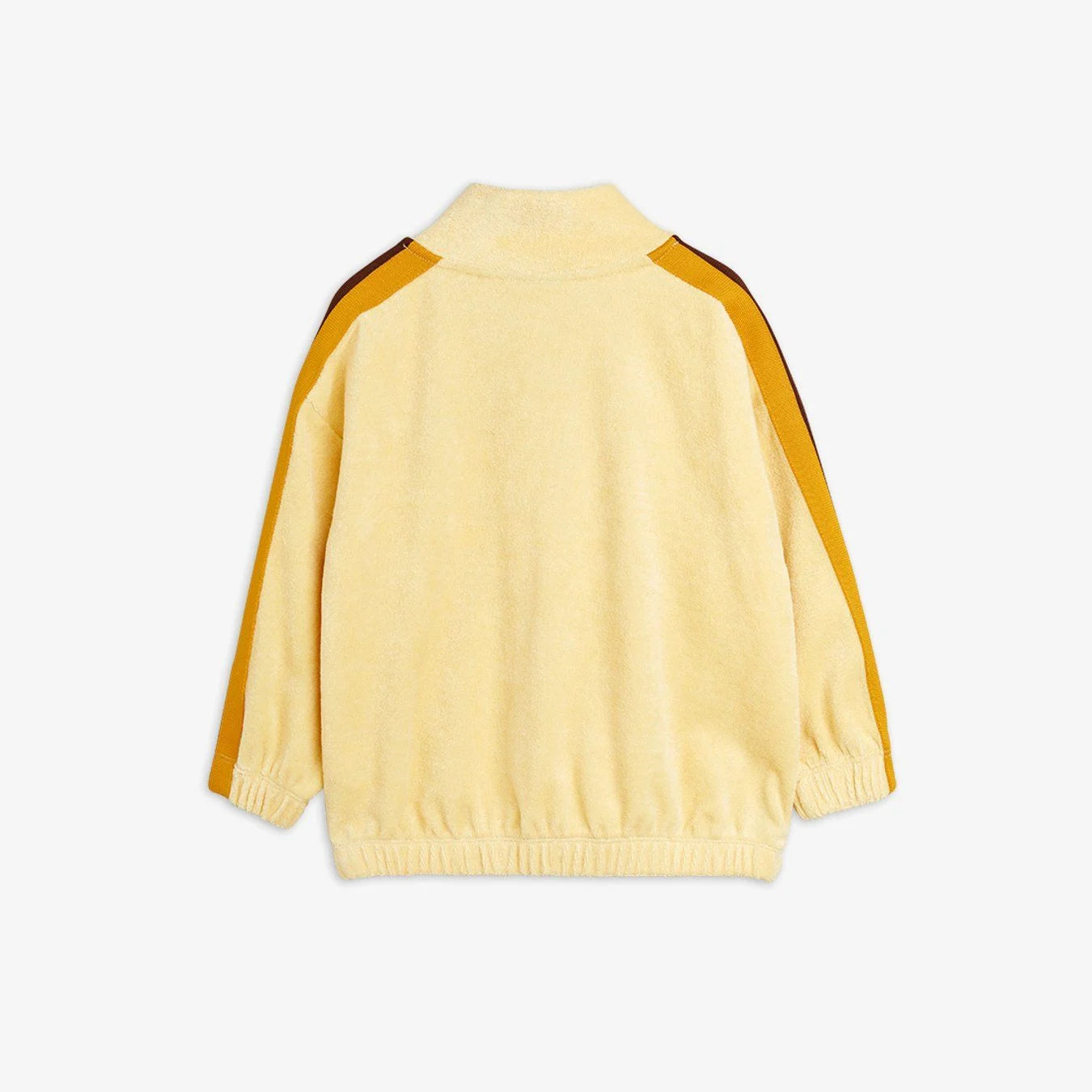 Tennis emb terry halfzip sweatshirt-Yellow
