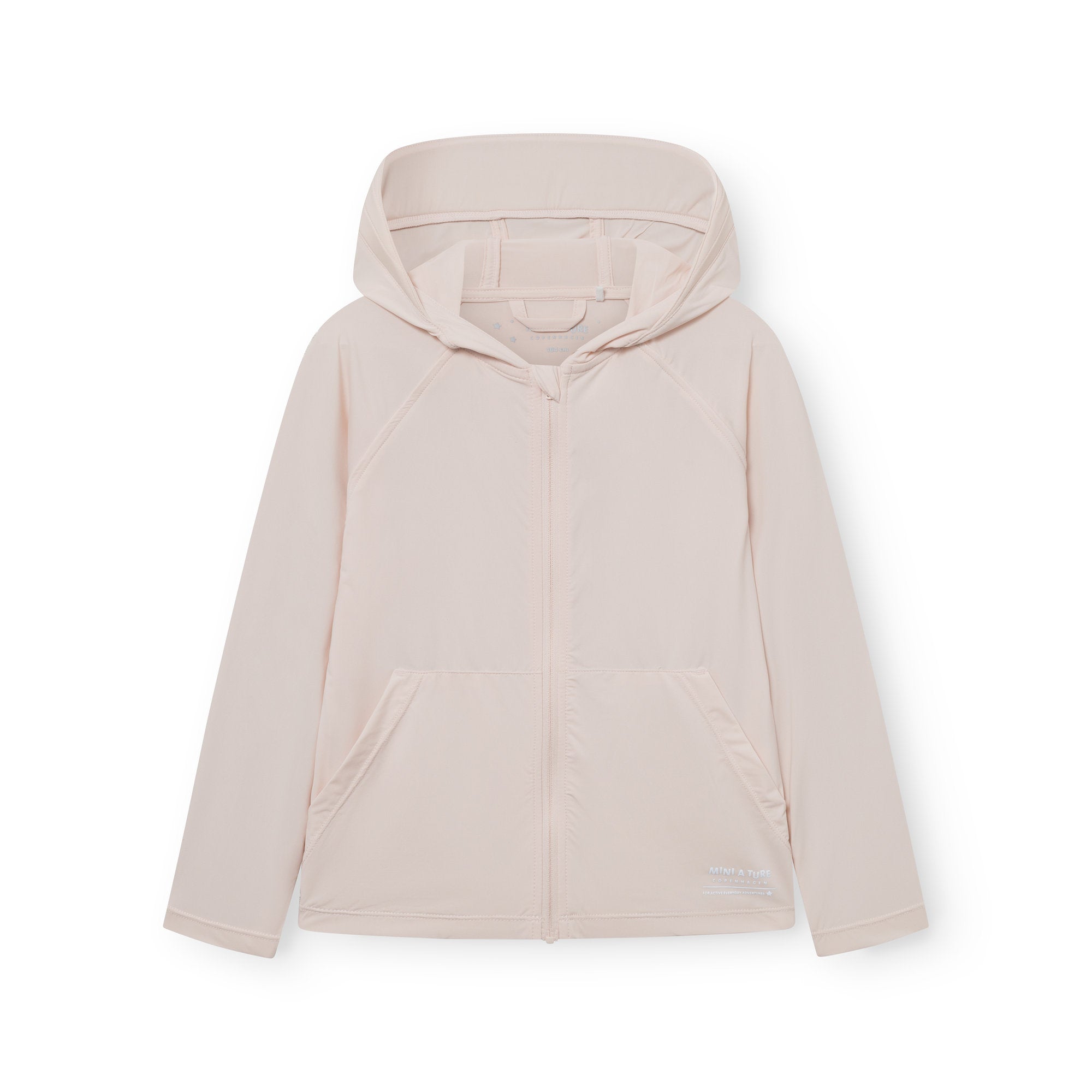 Mini A Ture-MATDRUNA UV skin hoodie. GRS Silver peony