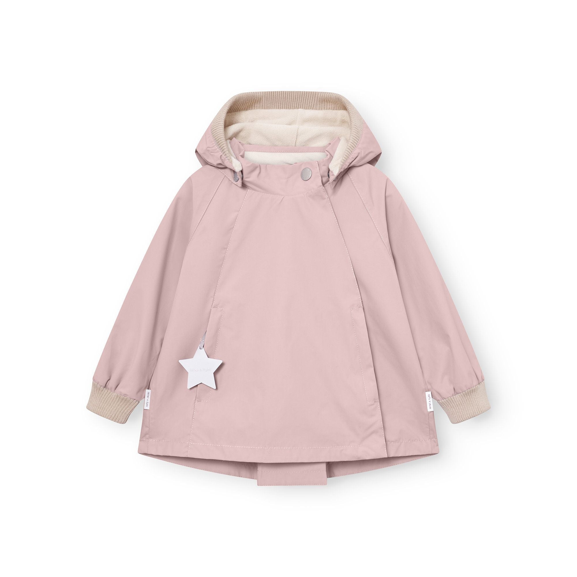 Mini A Ture-MATWIAMI fleece lined jacket. GRS Rose smoke