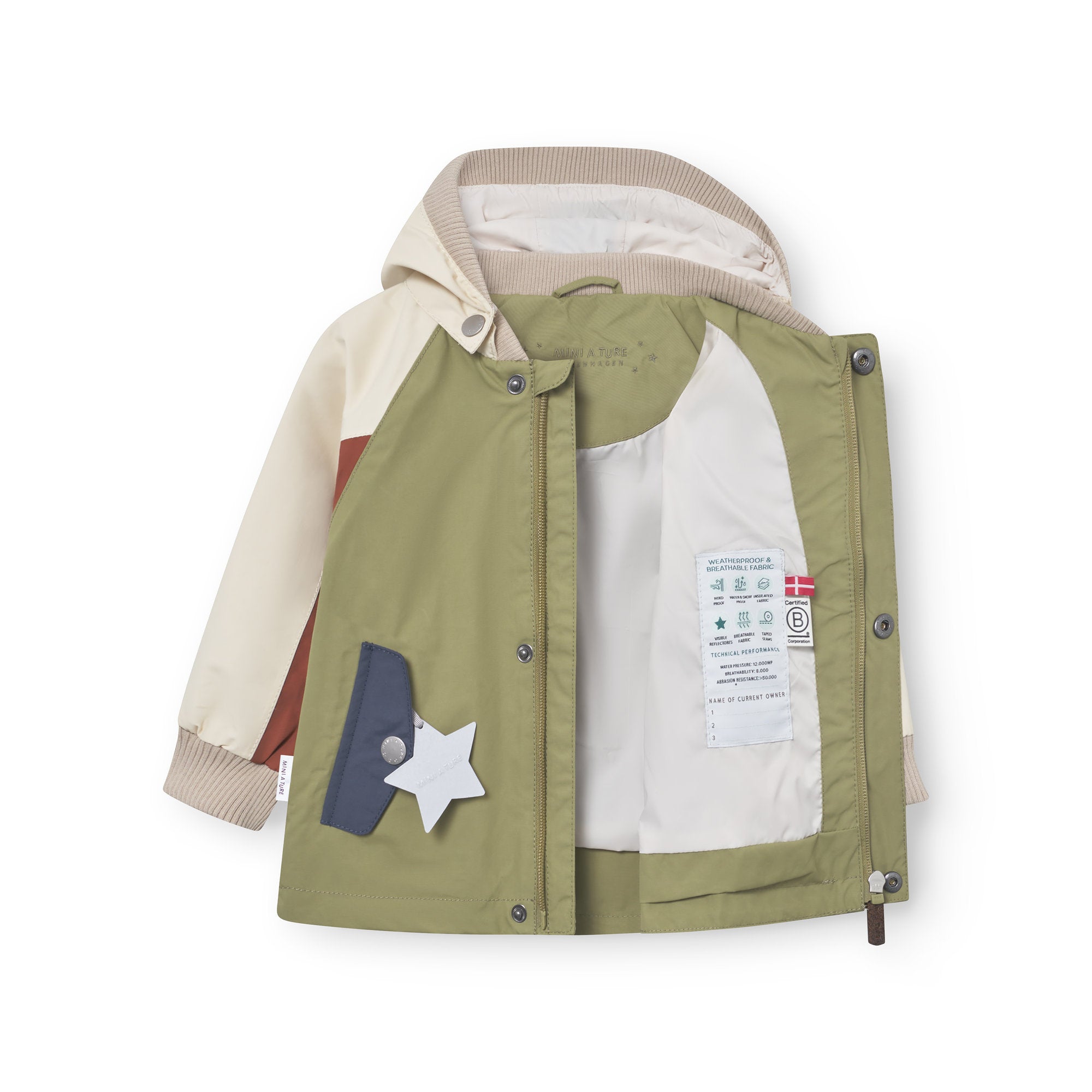 Mini A Ture-MATWALLY jacket. GRS Boa green col b.