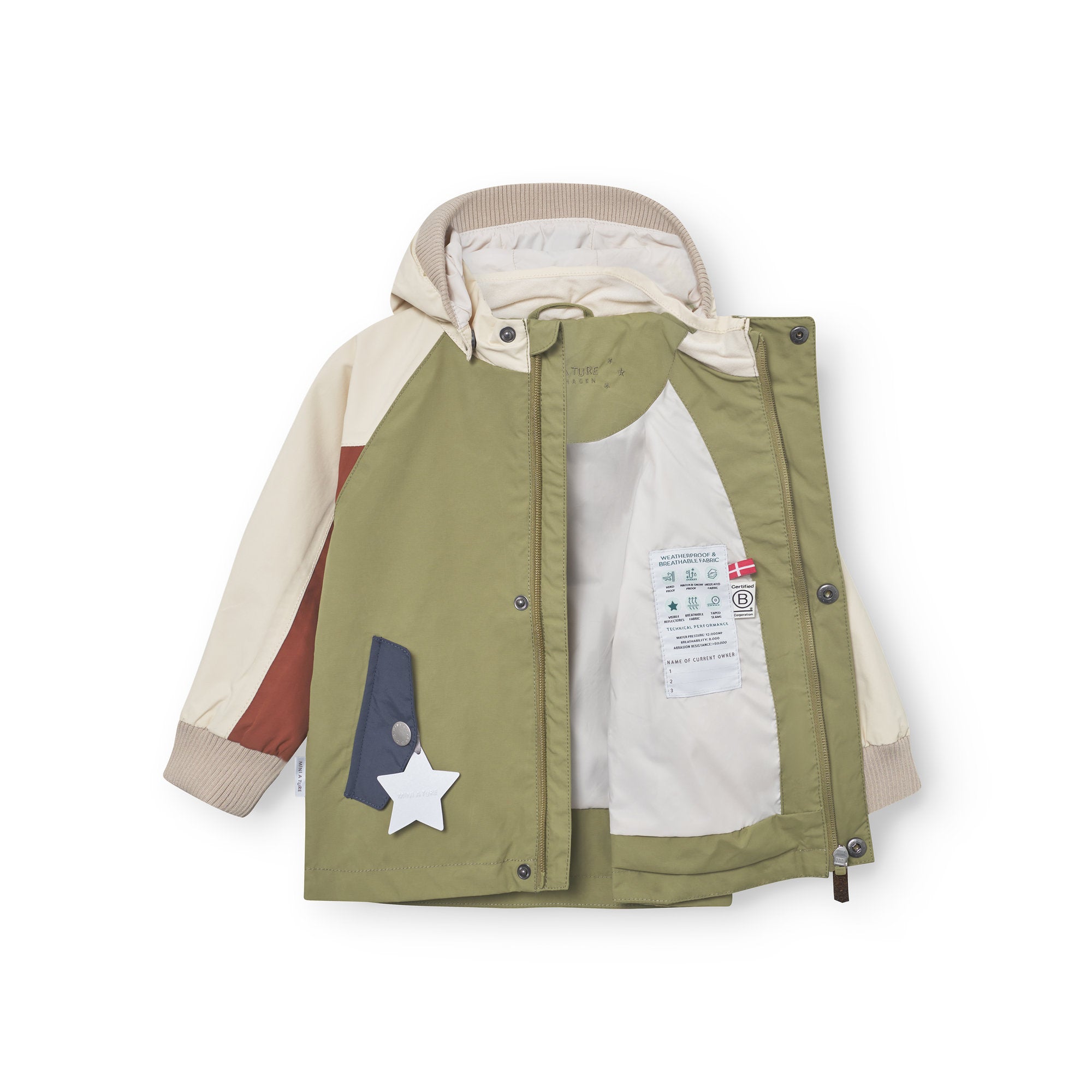 Mini A Ture-MATWALLY jacket. GRS Boa green col b.