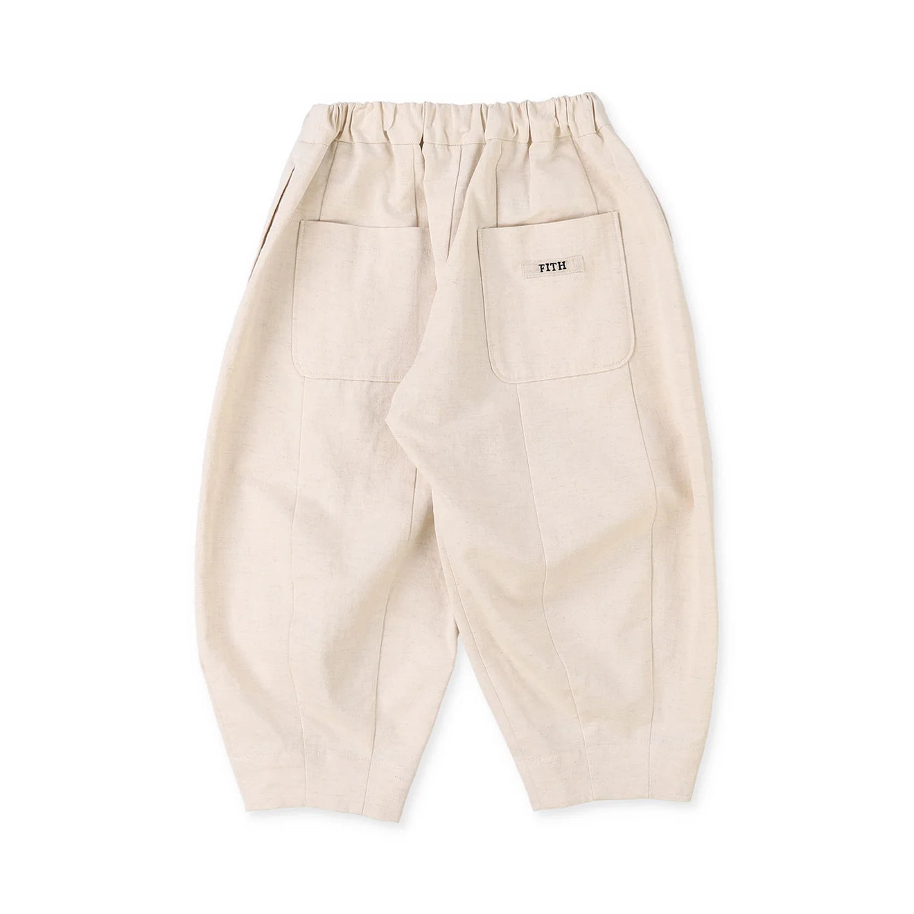 Denim Dungaree-Kids Woven Pants Off White