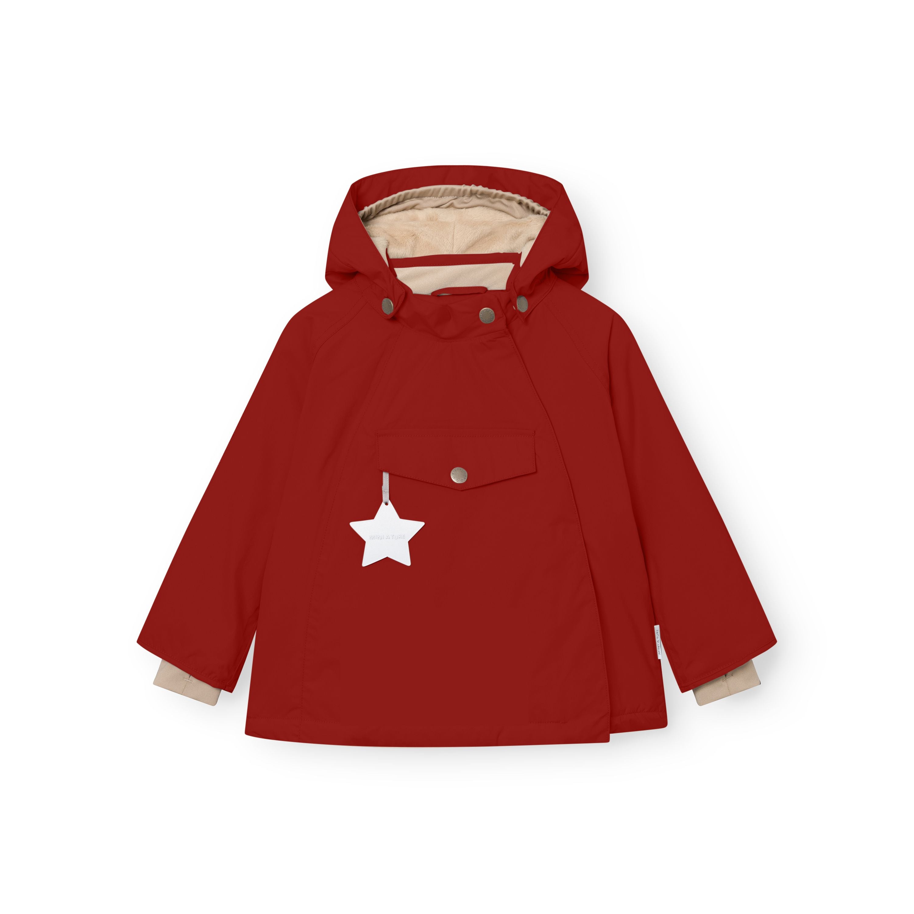 Mini A Ture-MATWANG fleece lined winter jacket. GRS Chili pepper