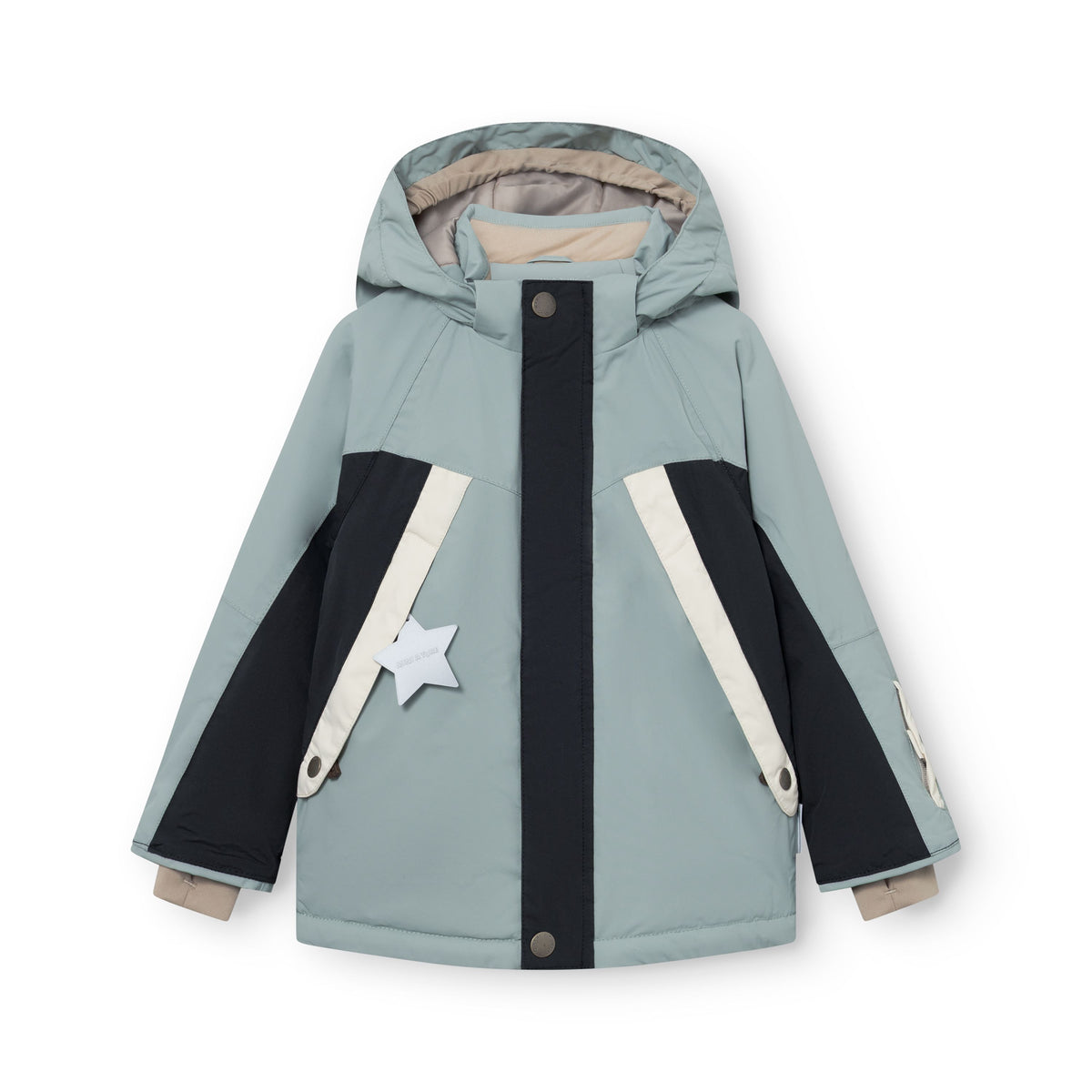 Mini A Ture-MATVALONSO ski jacket. GRS Slate gray - Black
