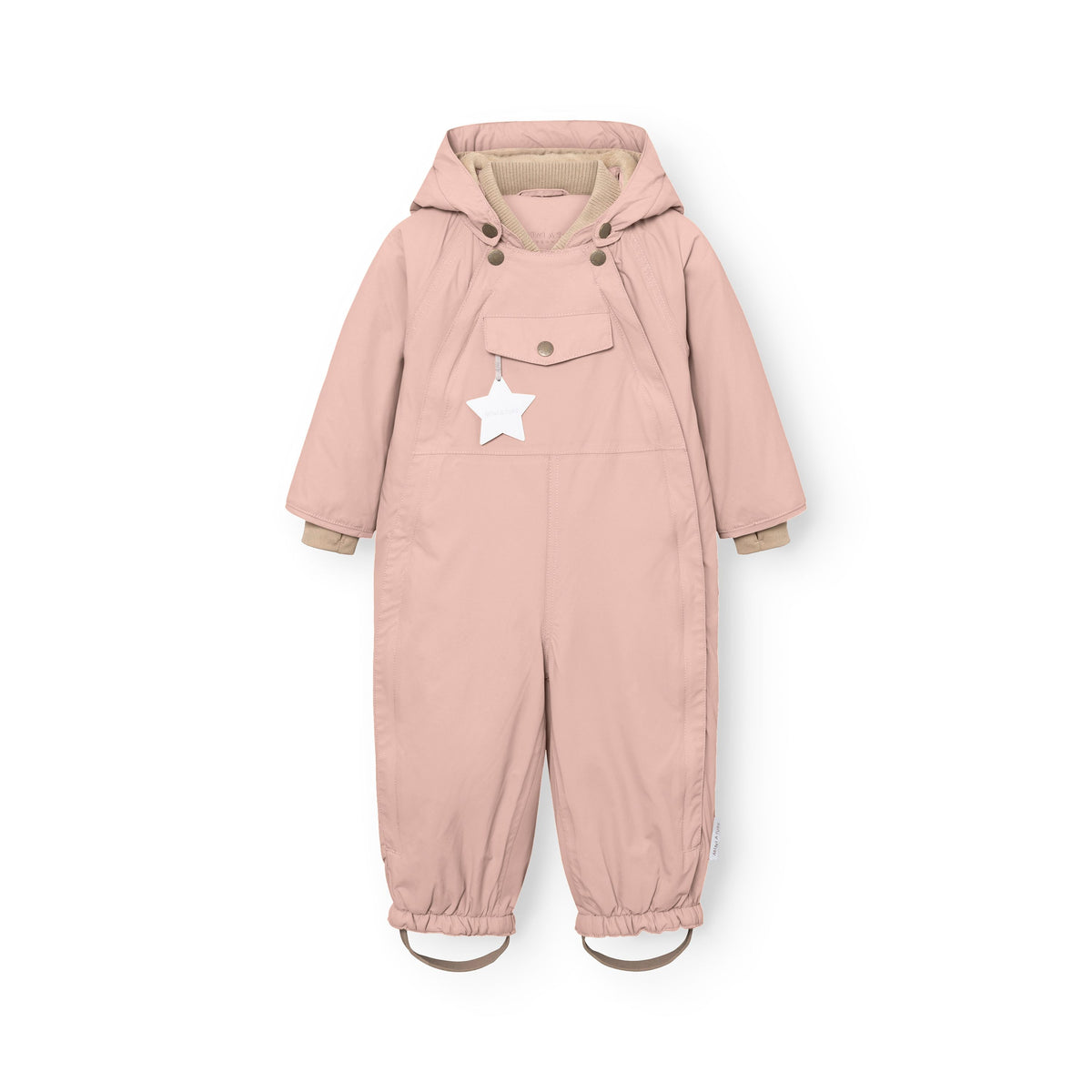 Mini A Ture-MATWISTI fleece lined snowsuit. GRS Adobe rose