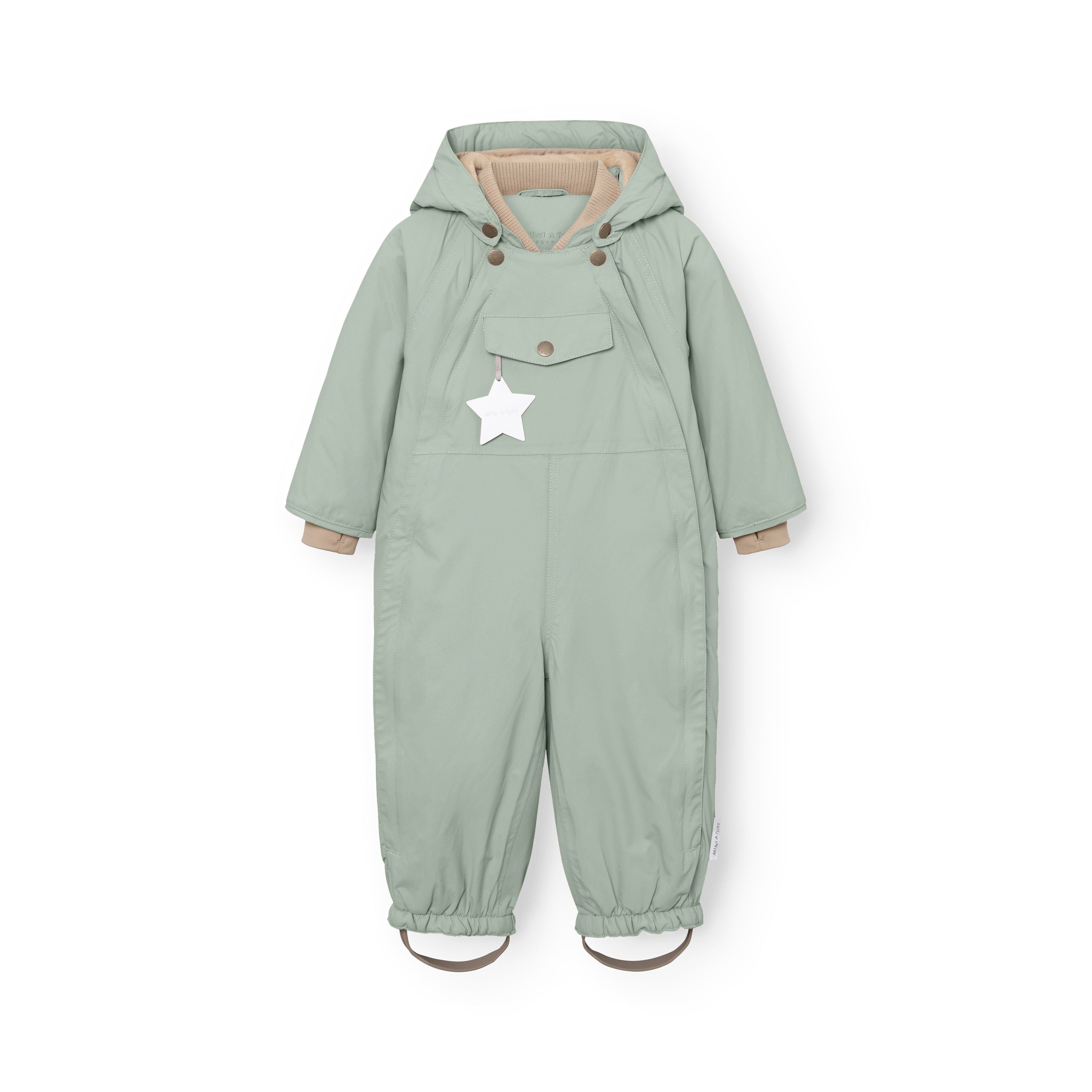 Mini A Ture-MATWISTI fleece lined snowsuit. GRS Slate gray
