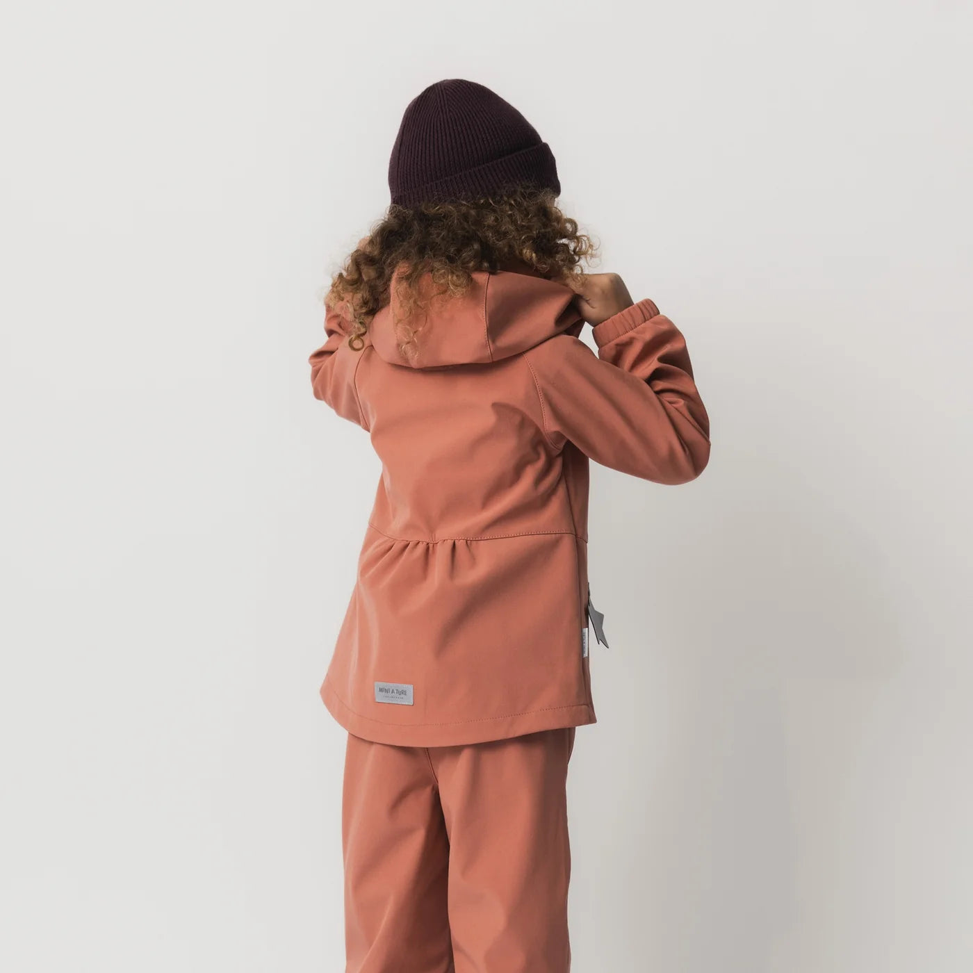 Mini A Ture-MATBRIDDI softshell jacket. GRS Cedar wood