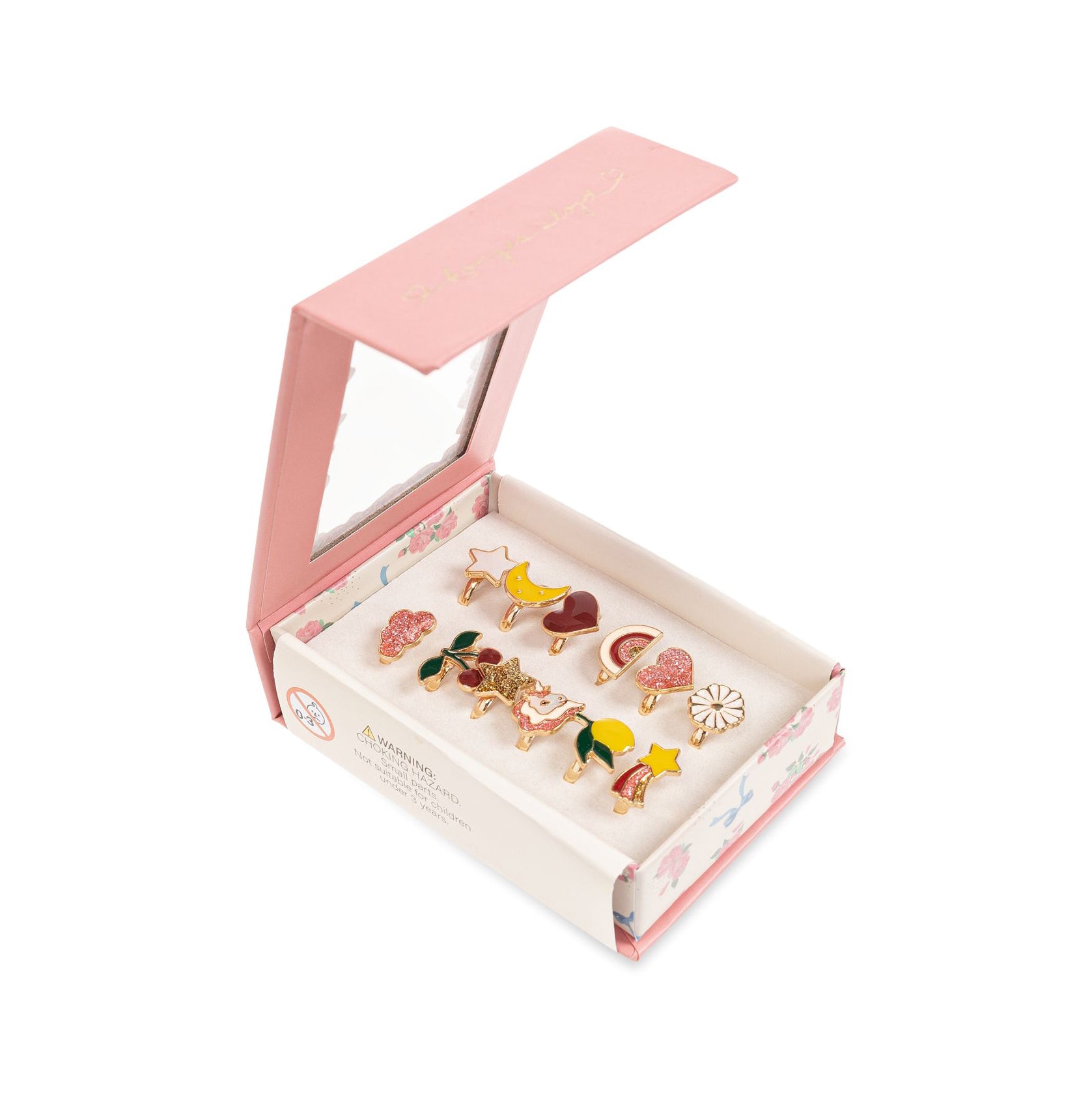 Konges Sløjd-12 Pack Ring Set Display 12 Pcs Multi Color