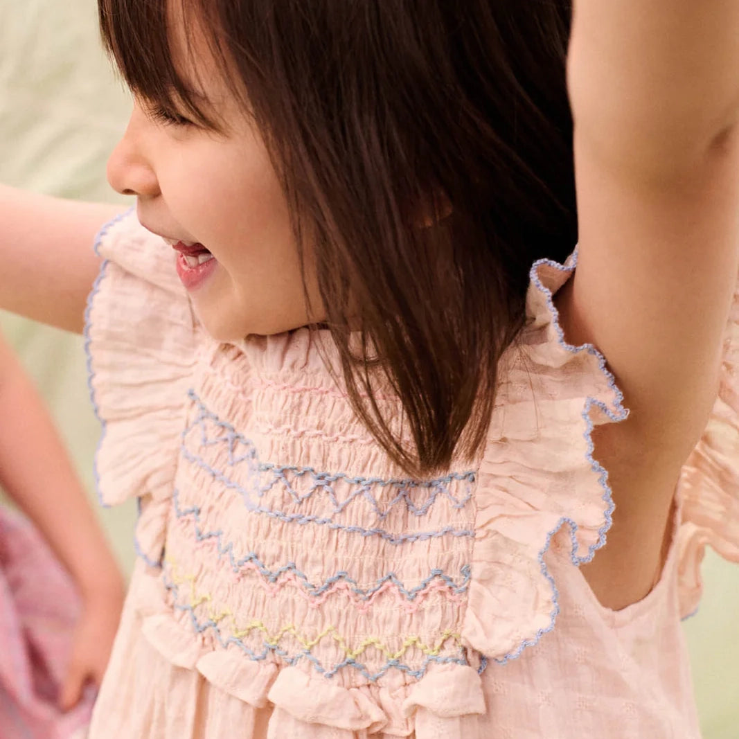 Louise Misha-Girls Dress Aurelina Cream