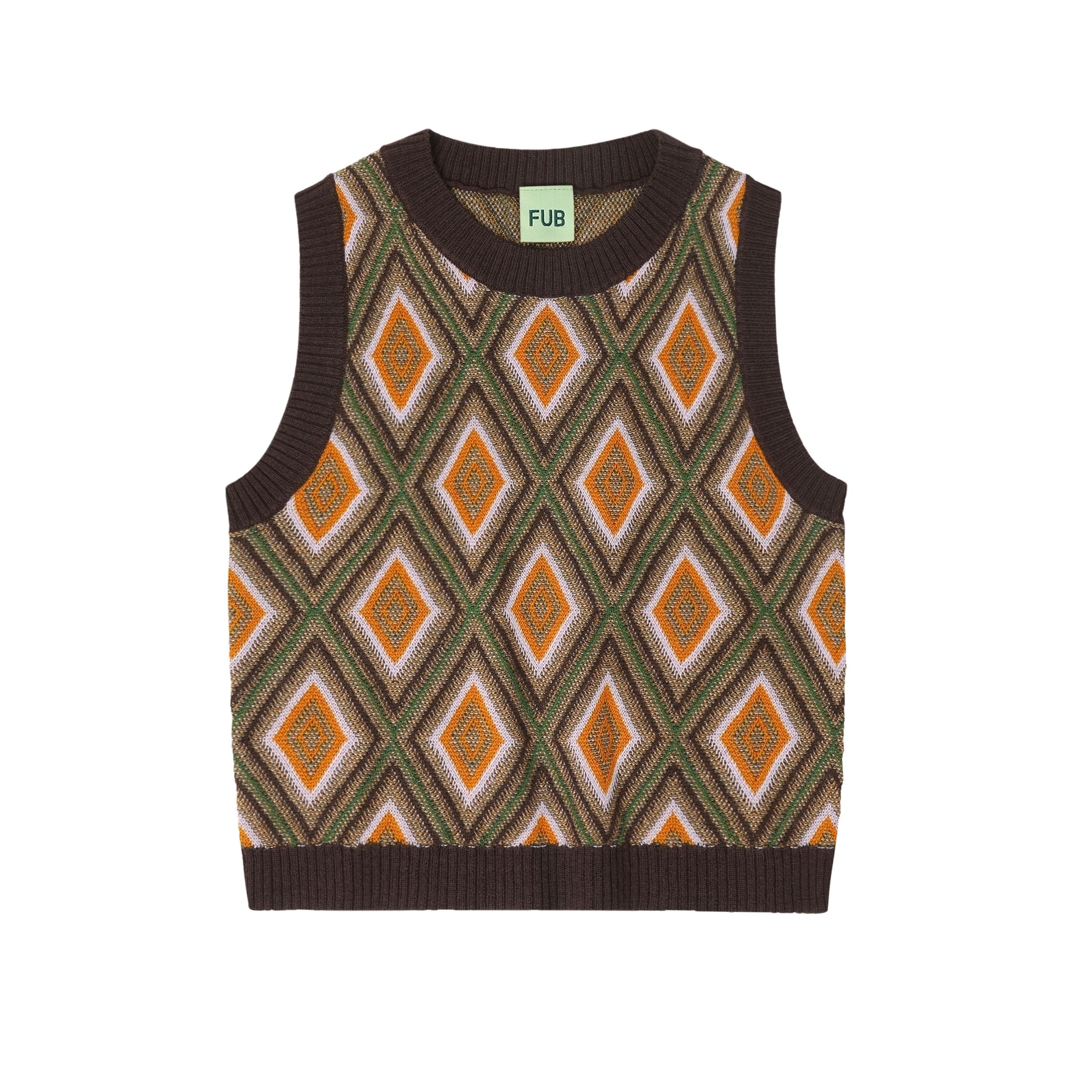FUB-Kids Harlekin Vest mocca