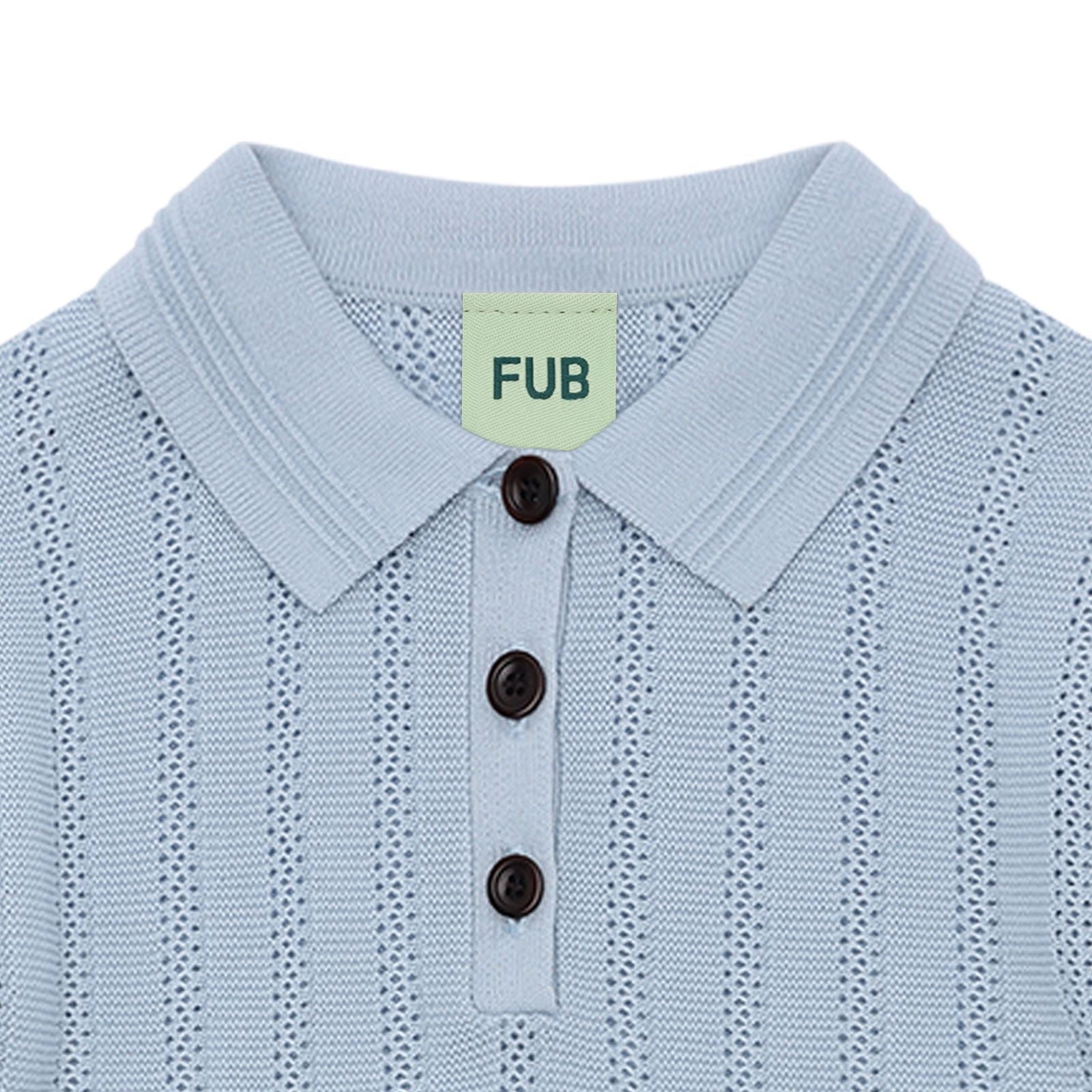 FUB-Kids Structure Polo pale blue