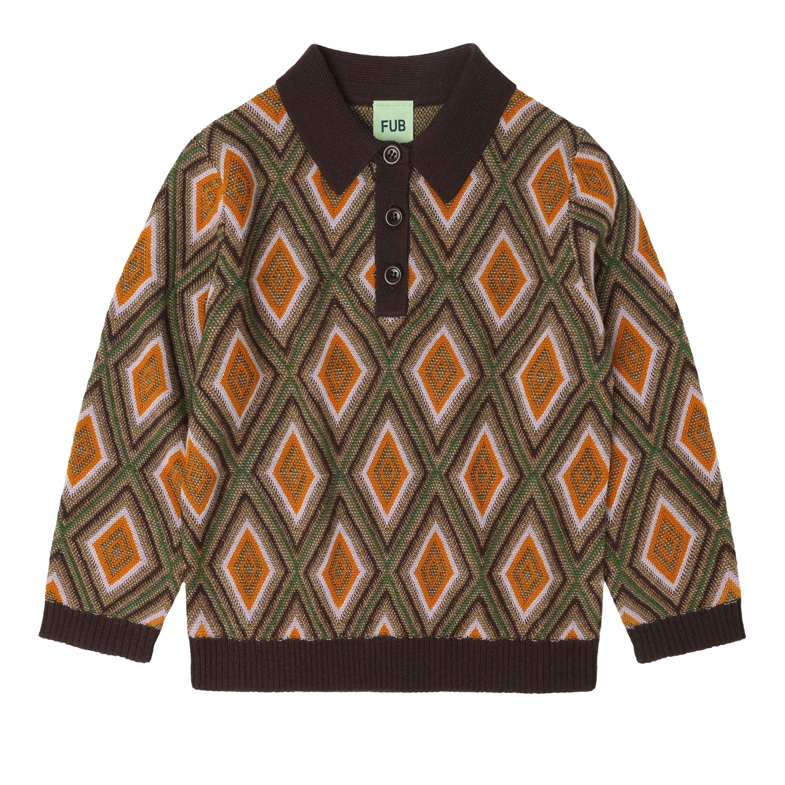 FUB-Kids Harlekin Polo mocca