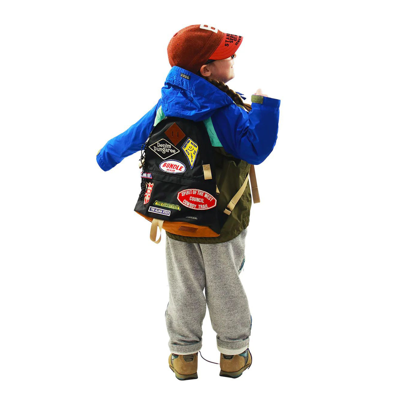 Denim Dungaree-Kids Vintage Pile Remake Pants