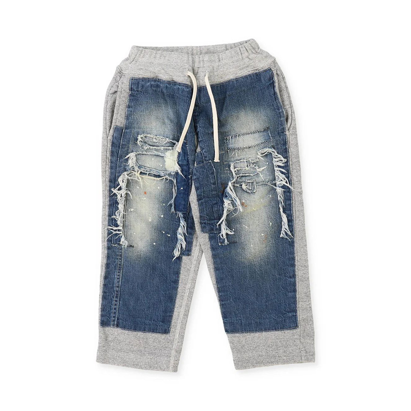 Denim Dungaree-Kids Vintage Pile Remake Pants