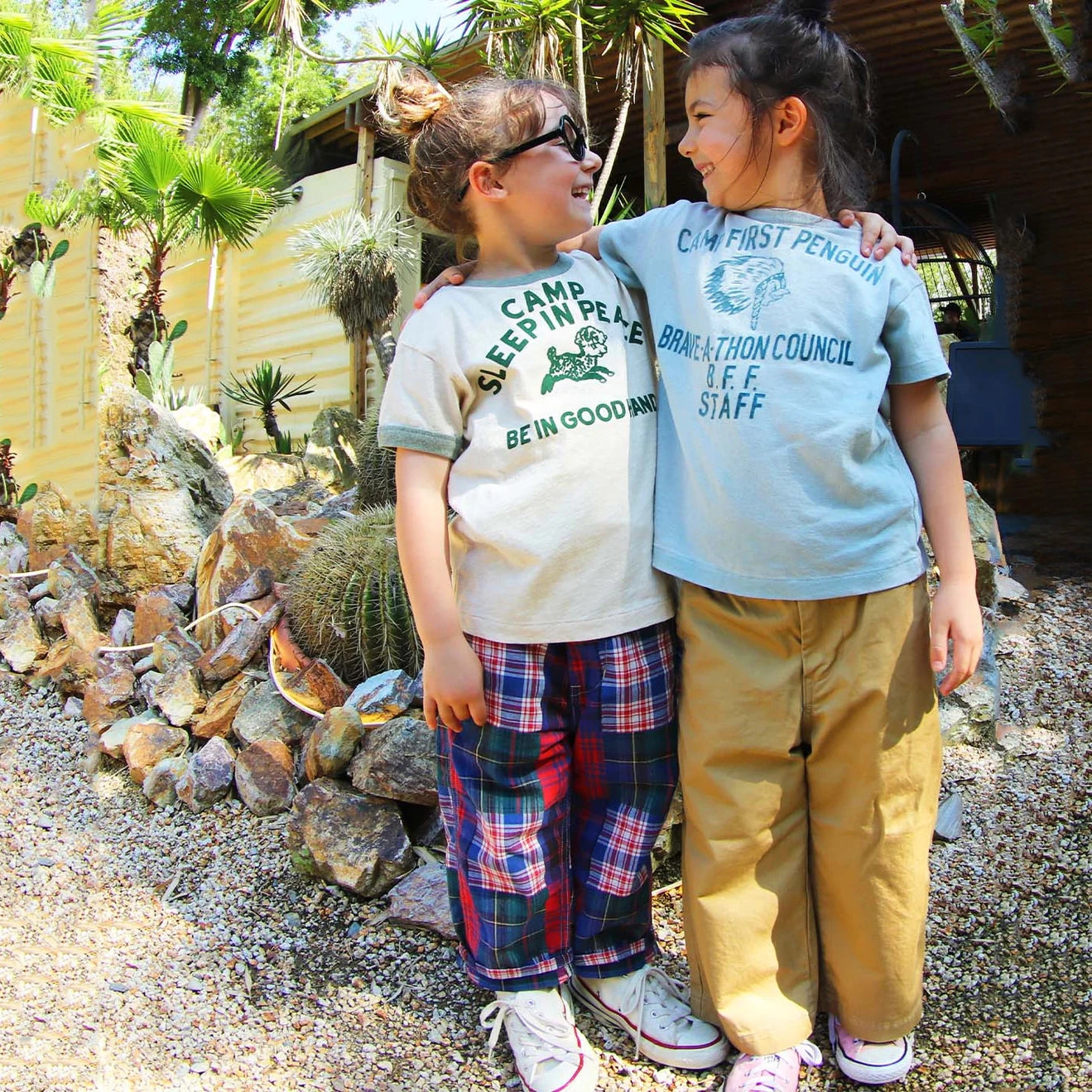 Denim Dungaree-Kids Knitted T-shirts Off White