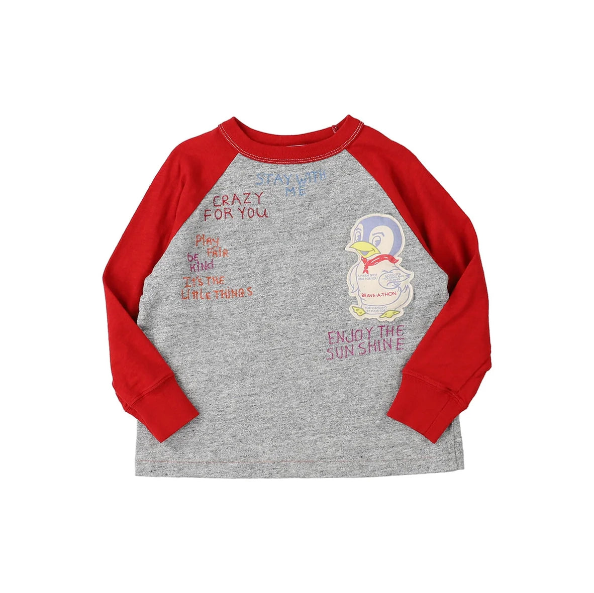 Denim Dungaree-Kids Knitted T-shirts Gray