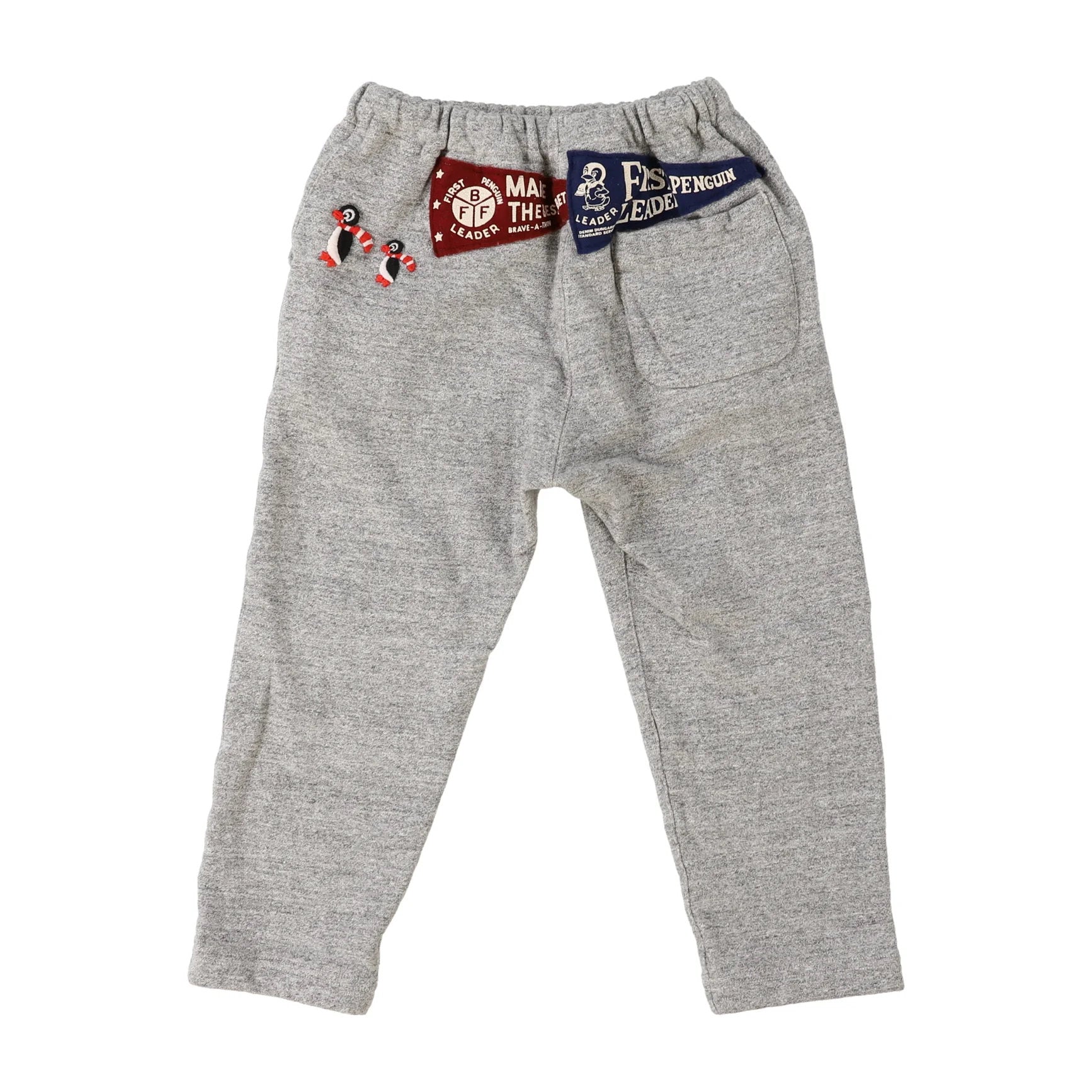 Denim Dungaree-Kids Knitted Pants Light Gray