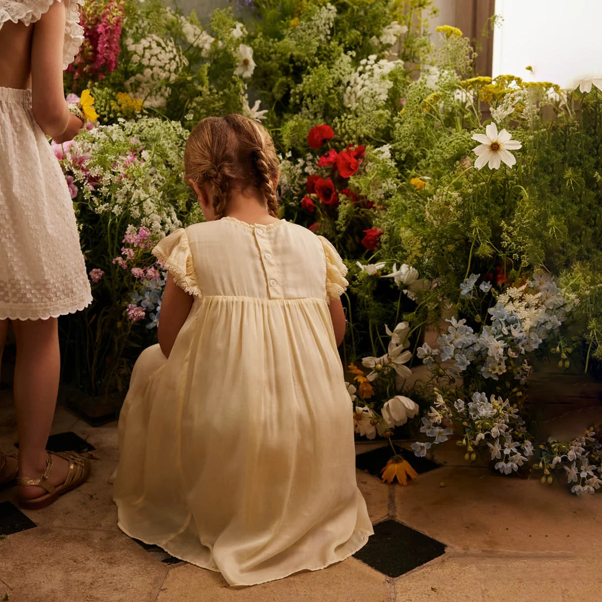 Louise Misha-Girls Dress Angelina Yellow