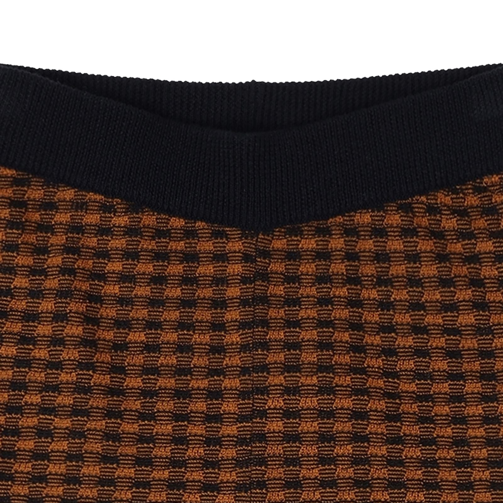FUB-Kids Checked Pants dark navy/burnt amber