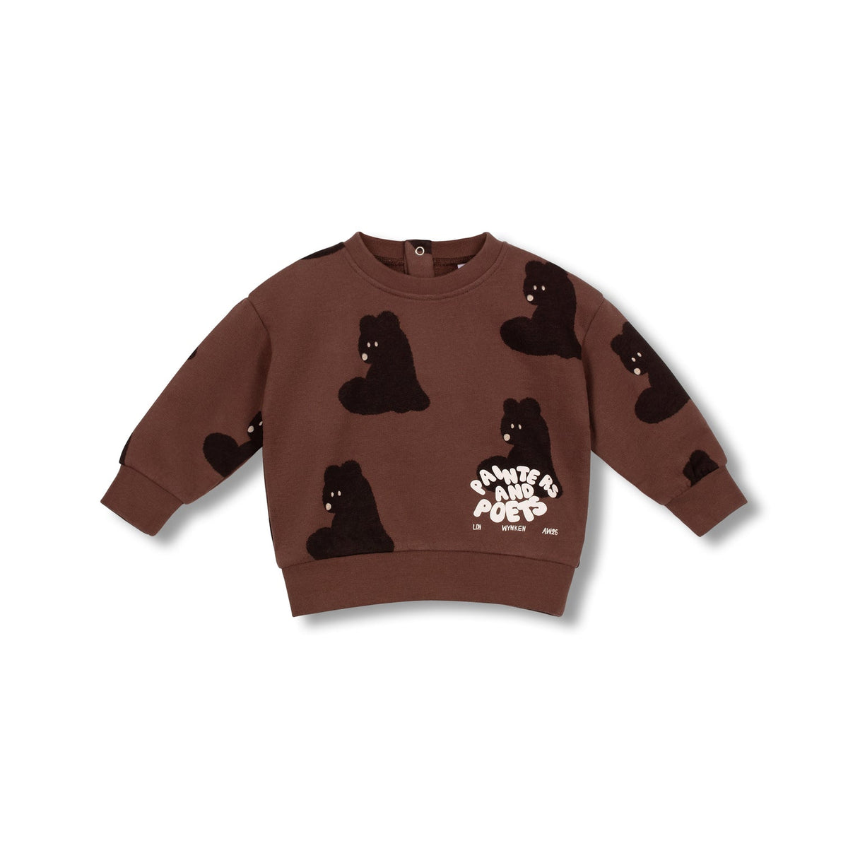 Wynken-Baby Mini Rusty Bear Sweat Cocoa