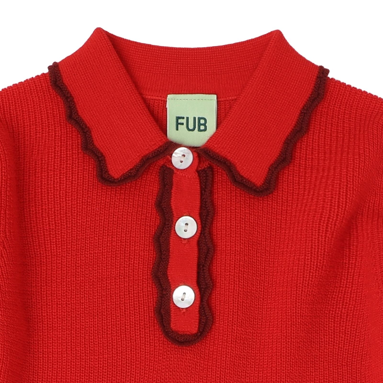 FUB-Girls Peblum Dress signal red