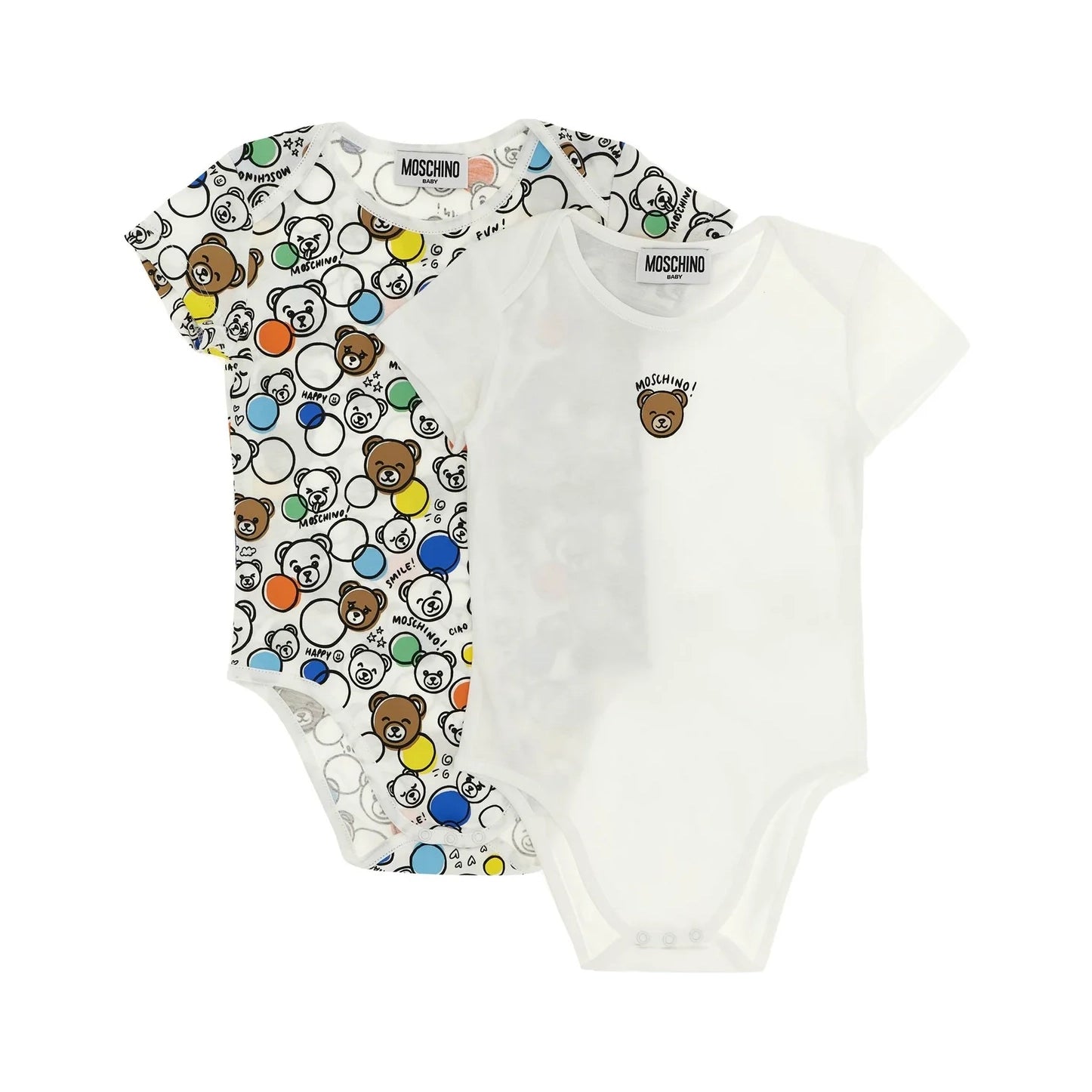 Moschino-Baby Bodysuit Gift Set Beige With Box