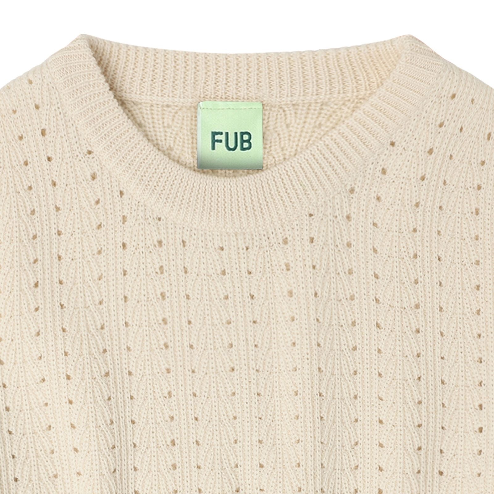 FUB-Kids Structure Sweater ecru