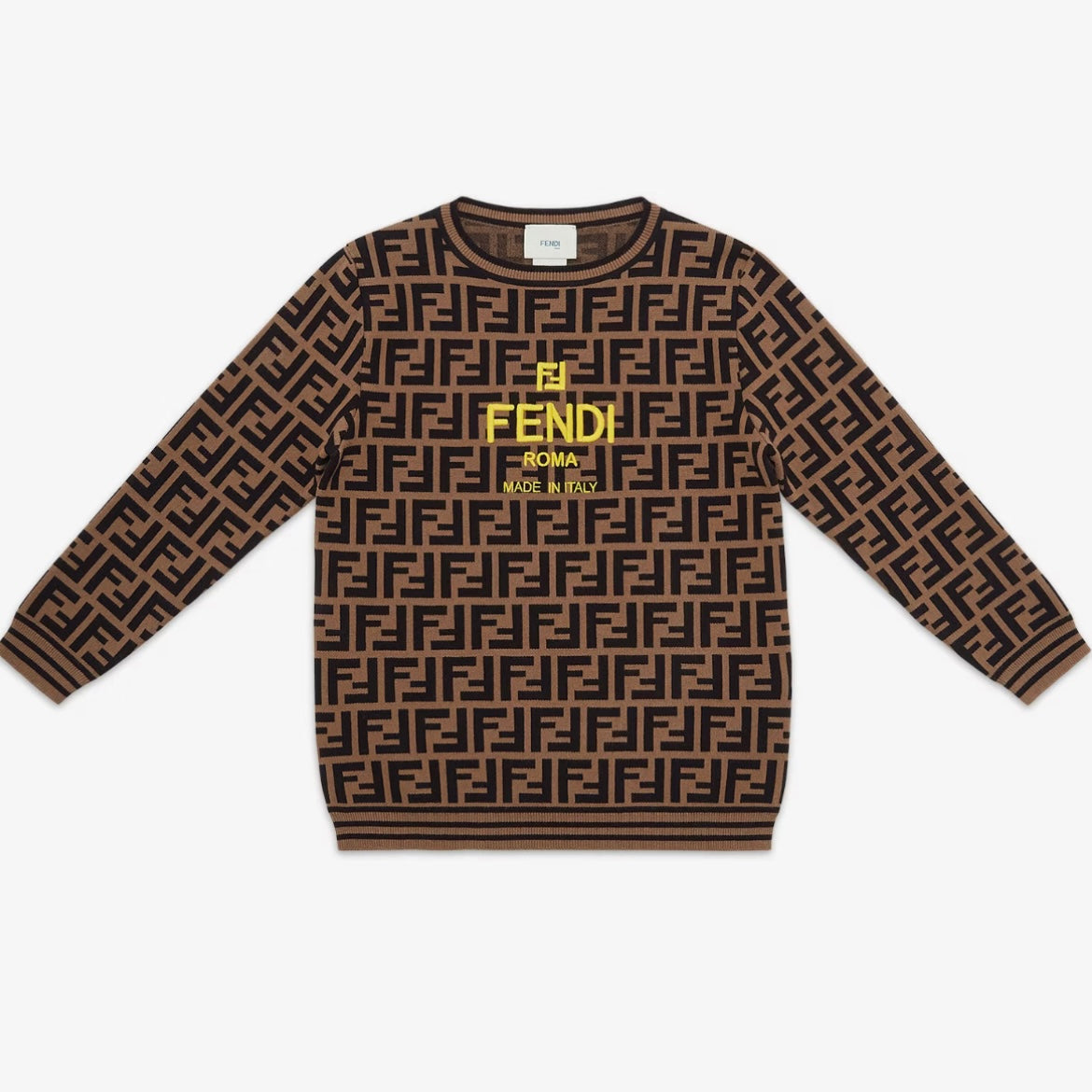 FF ALLOVER KNITTED SWEATER WITH TXT LOGO