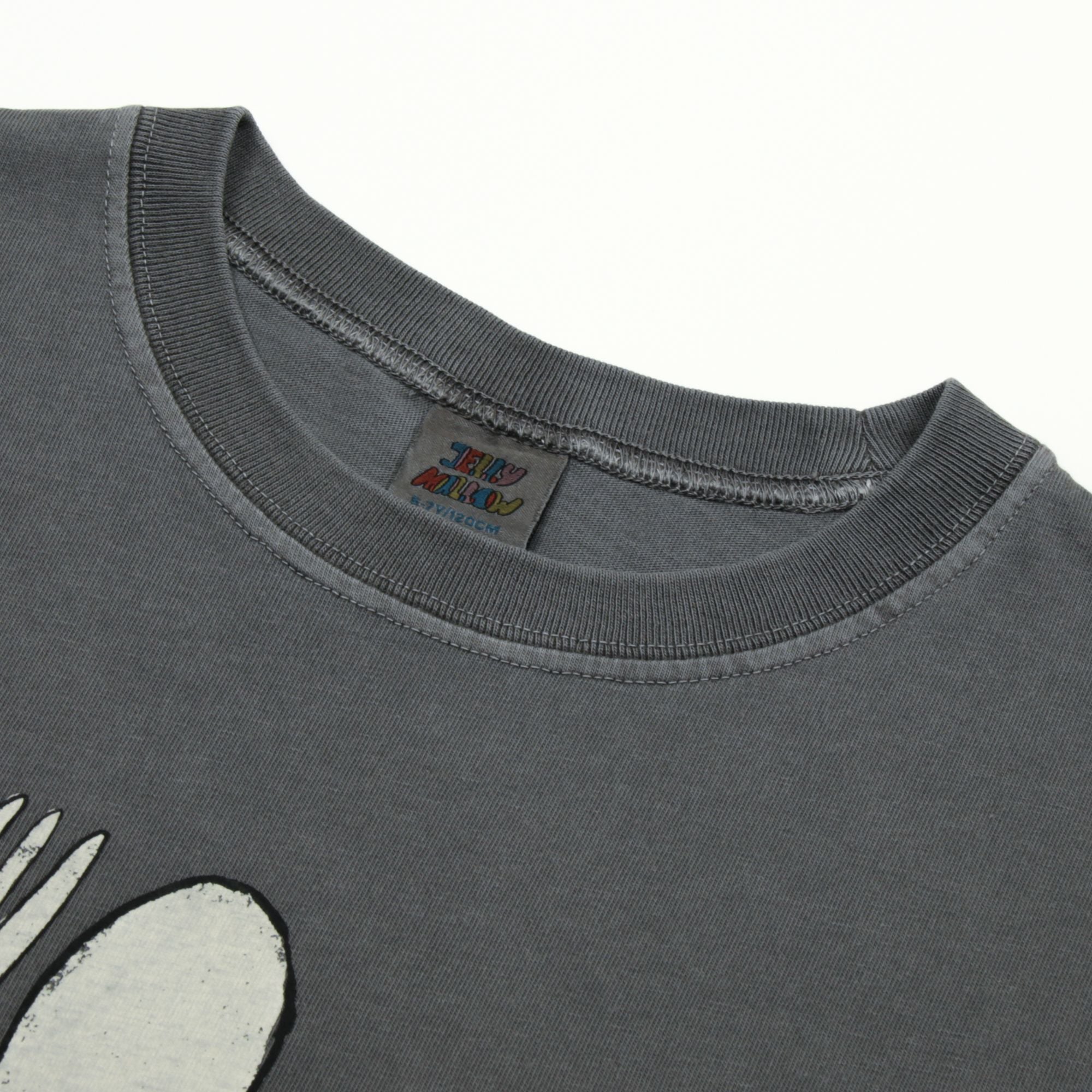 Jelly Mallow-Dinner Pigment Longsleeve T-shirt Charcoal