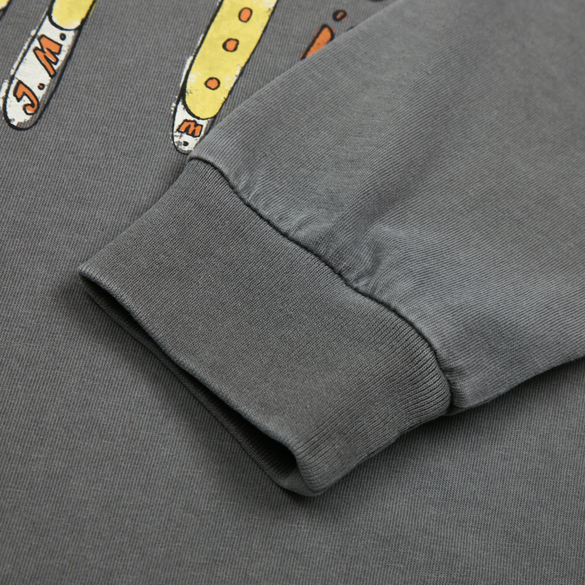 Jelly Mallow-Dinner Pigment Longsleeve T-shirt Charcoal