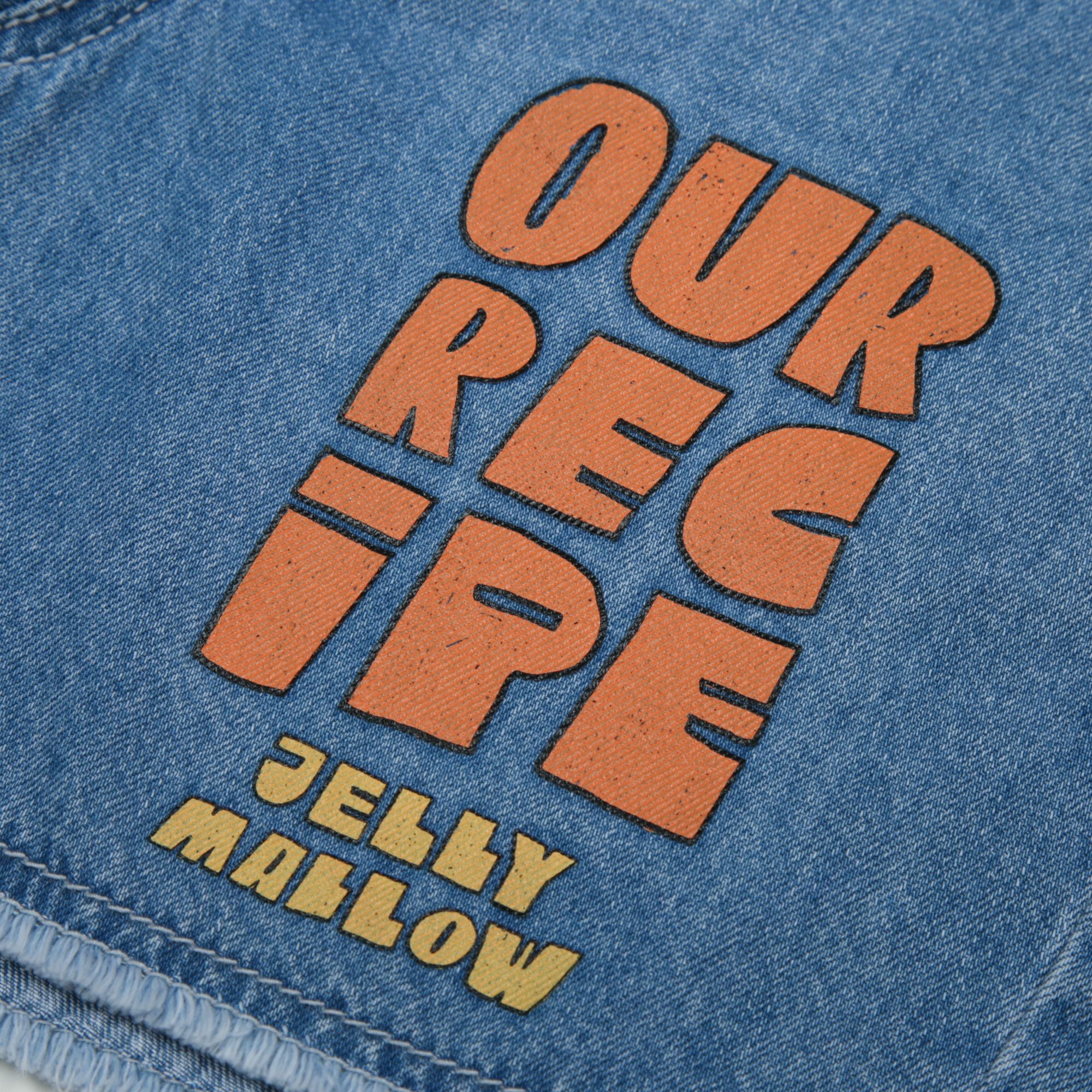 Jelly Mallow-Our Recipe Denim Shorts Blue