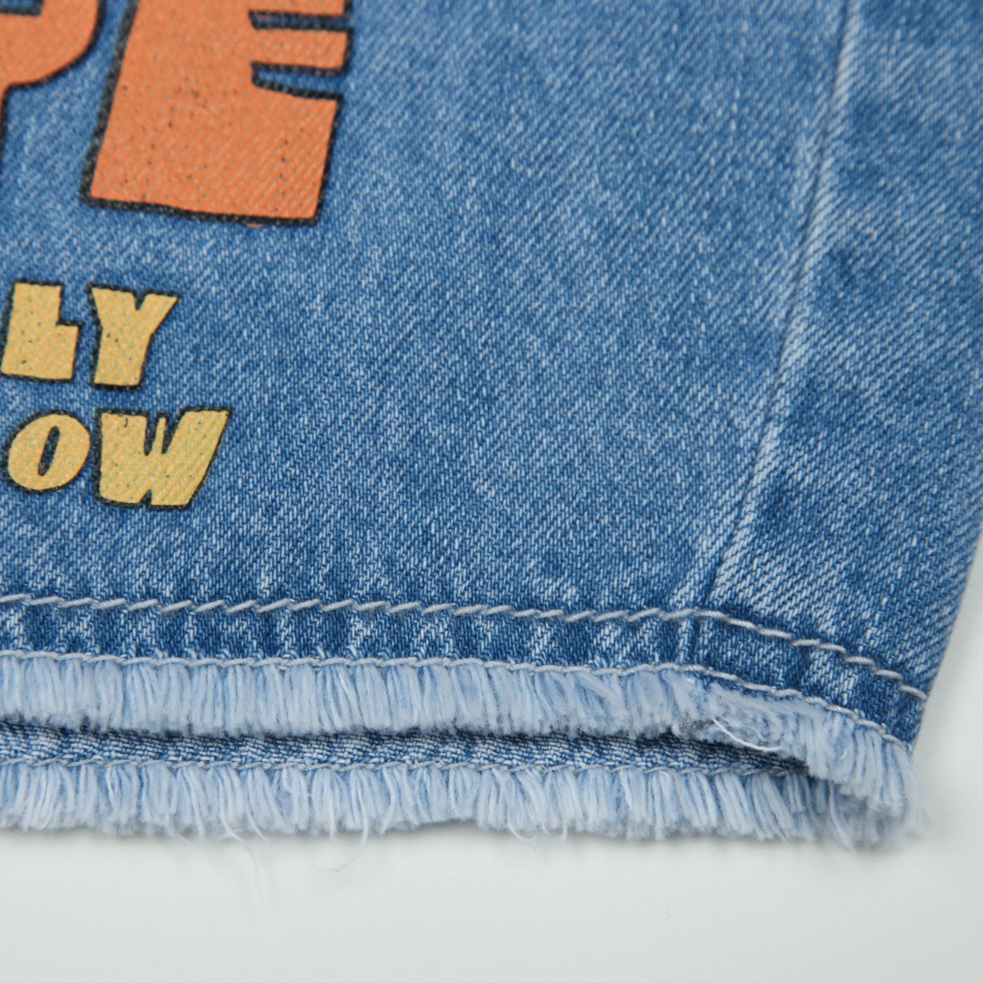 Jelly Mallow-Our Recipe Denim Shorts Blue