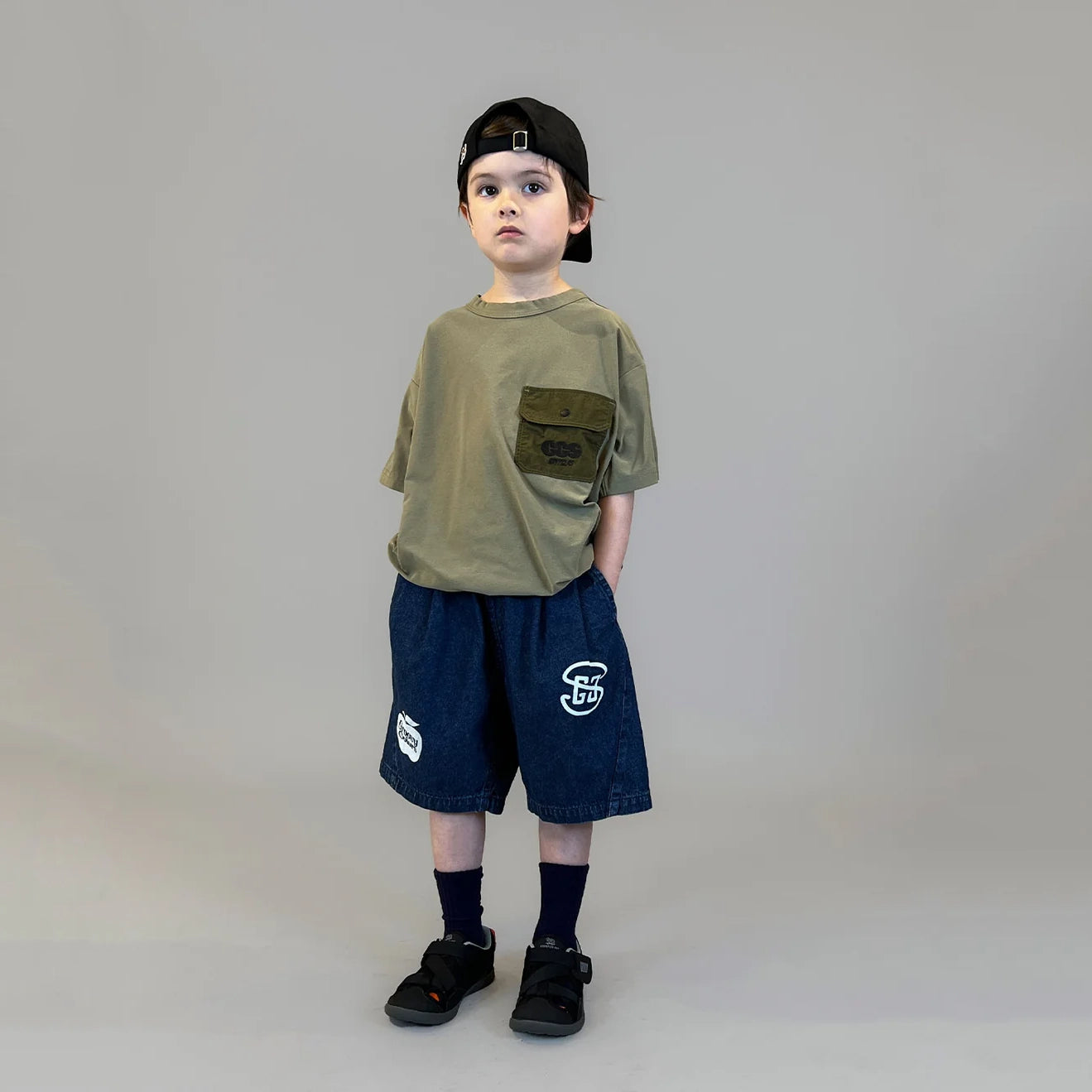 Groovy Colors-Kids Knitted T-shirts Khaki