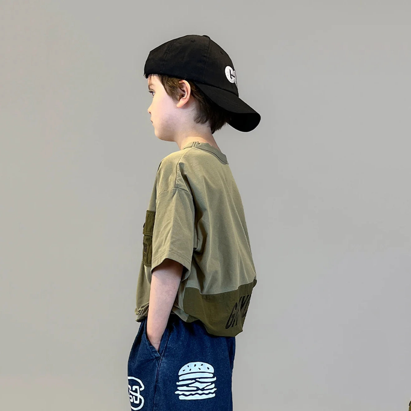 Groovy Colors-Kids Knitted T-shirts Khaki