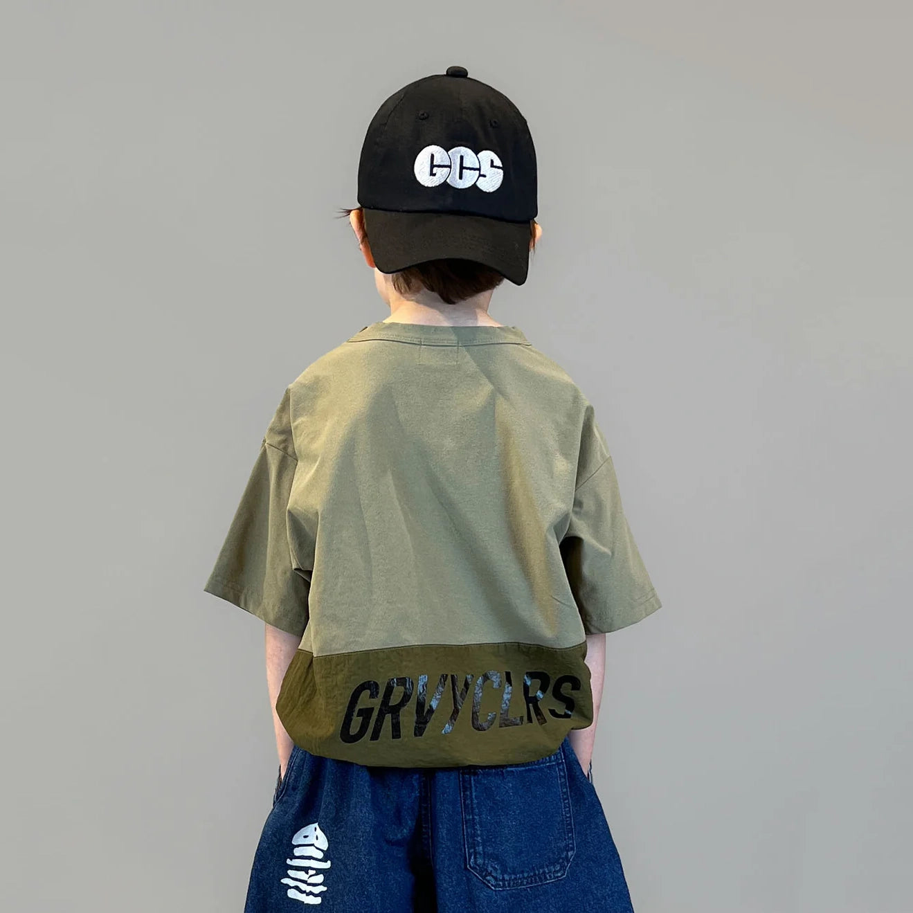 Groovy Colors-Kids Knitted T-shirts Khaki