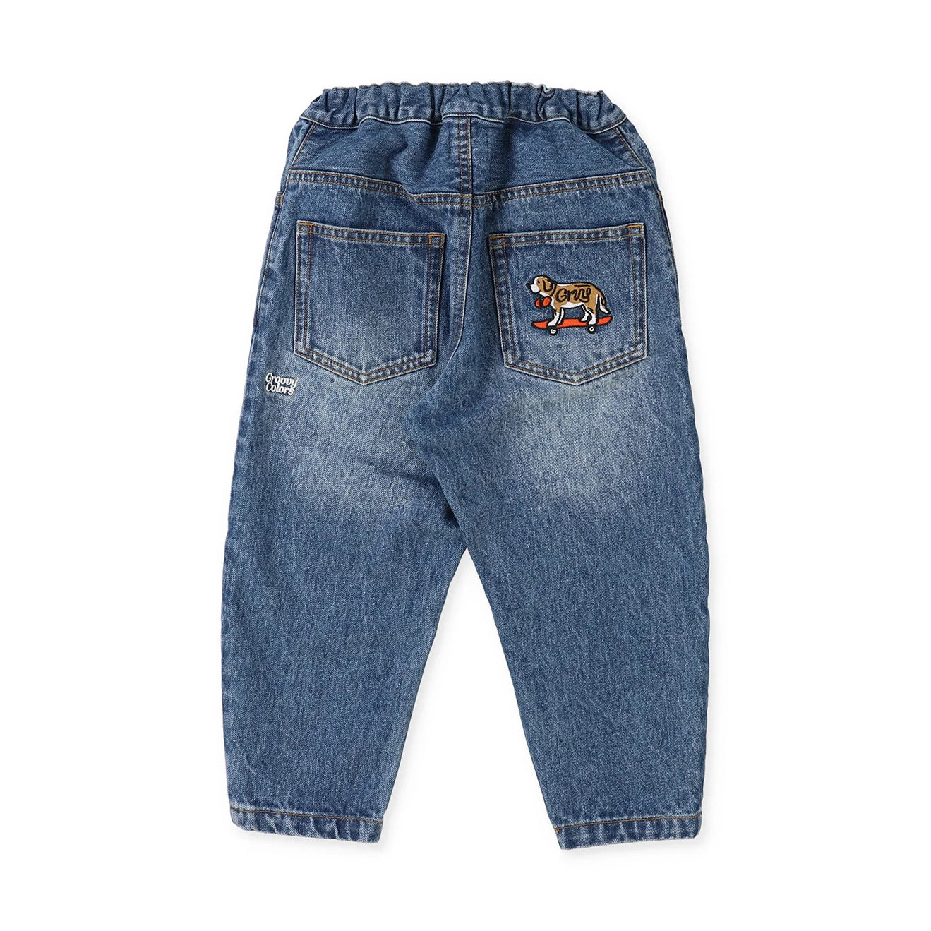 Denim Dungaree-Kids Woven Pants Blue