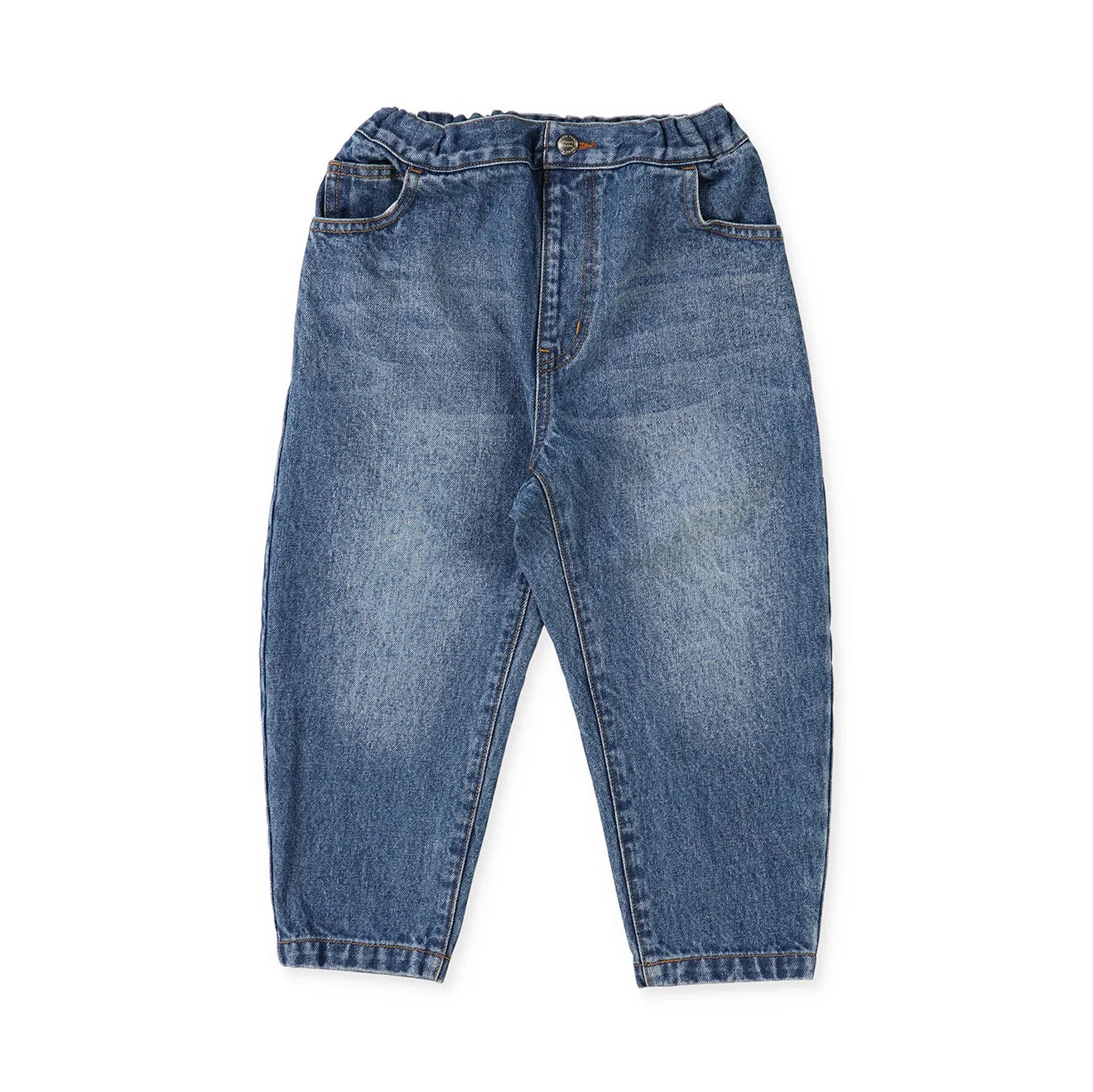 Denim Dungaree-Kids Woven Pants Blue