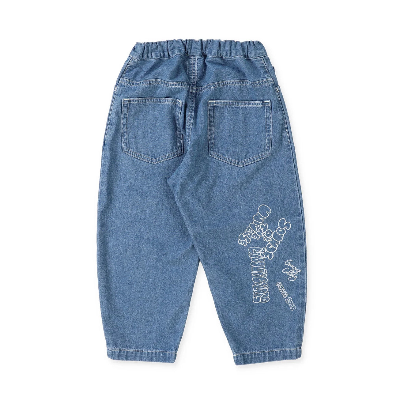 Denim Dungaree-Kids Woven Pants Blue
