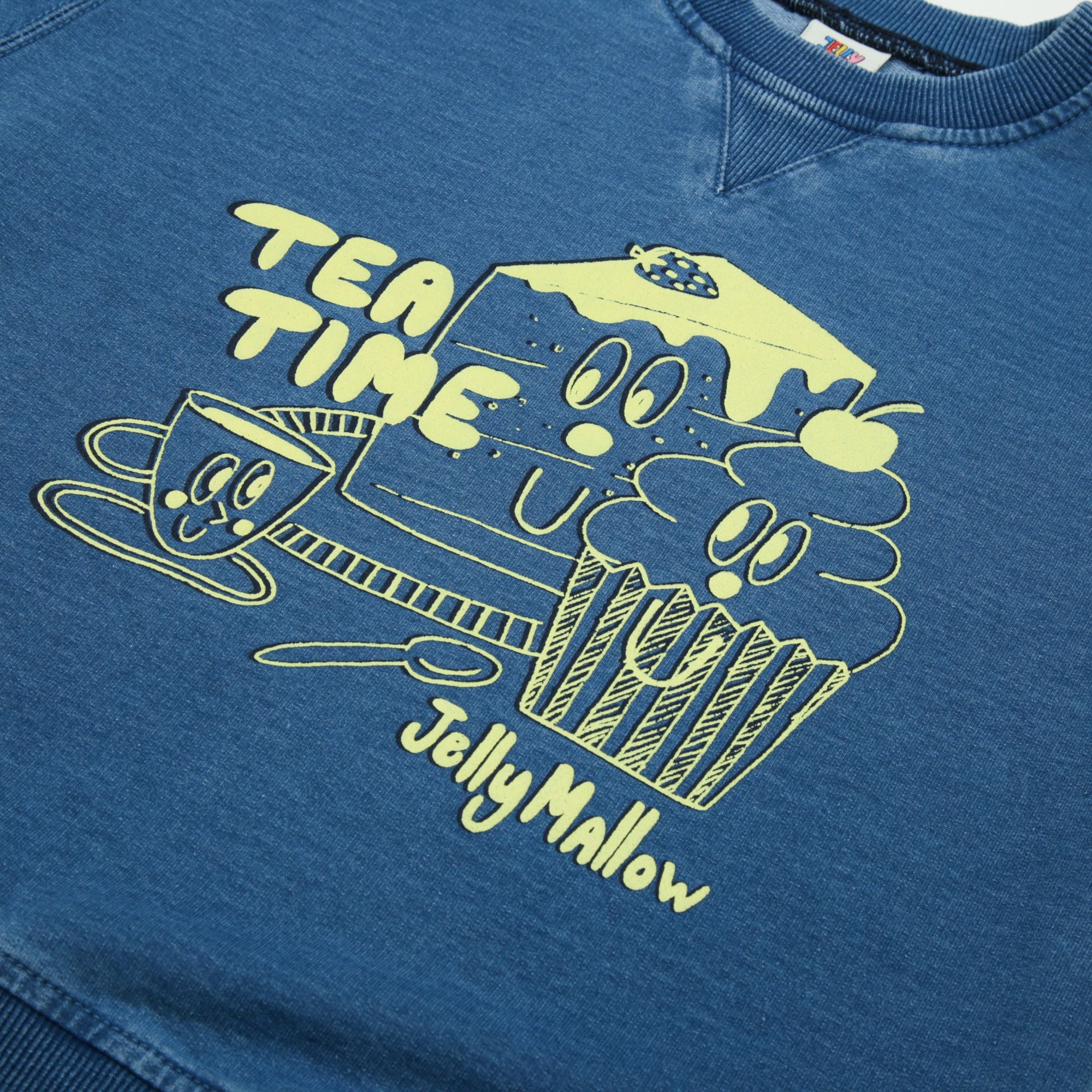 Jelly Mallow-Tea Time Sweatshirt_Denim Indigo