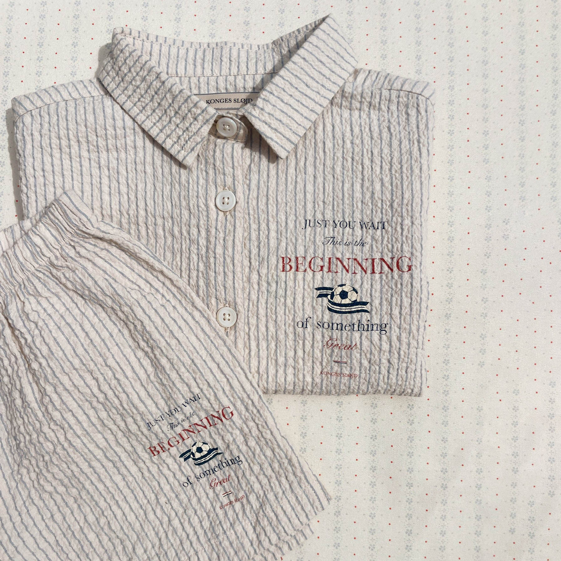 Konges Sløjd-Boy Elliot Shorts Gots Tradewinds Stripe