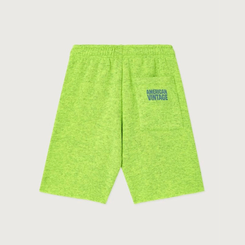 American Vintage-Kids Short Bermuda Ample Jaune Fluo Surteint