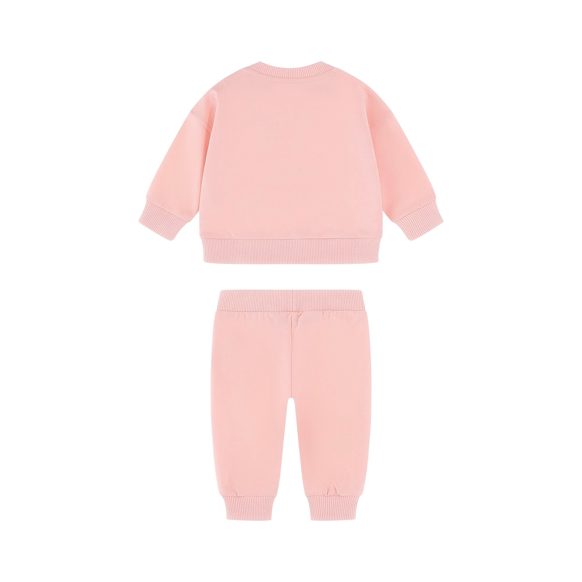 Moschino-Baby Tracksuit with Teddy Bear & Bubble Print Sugar Rose