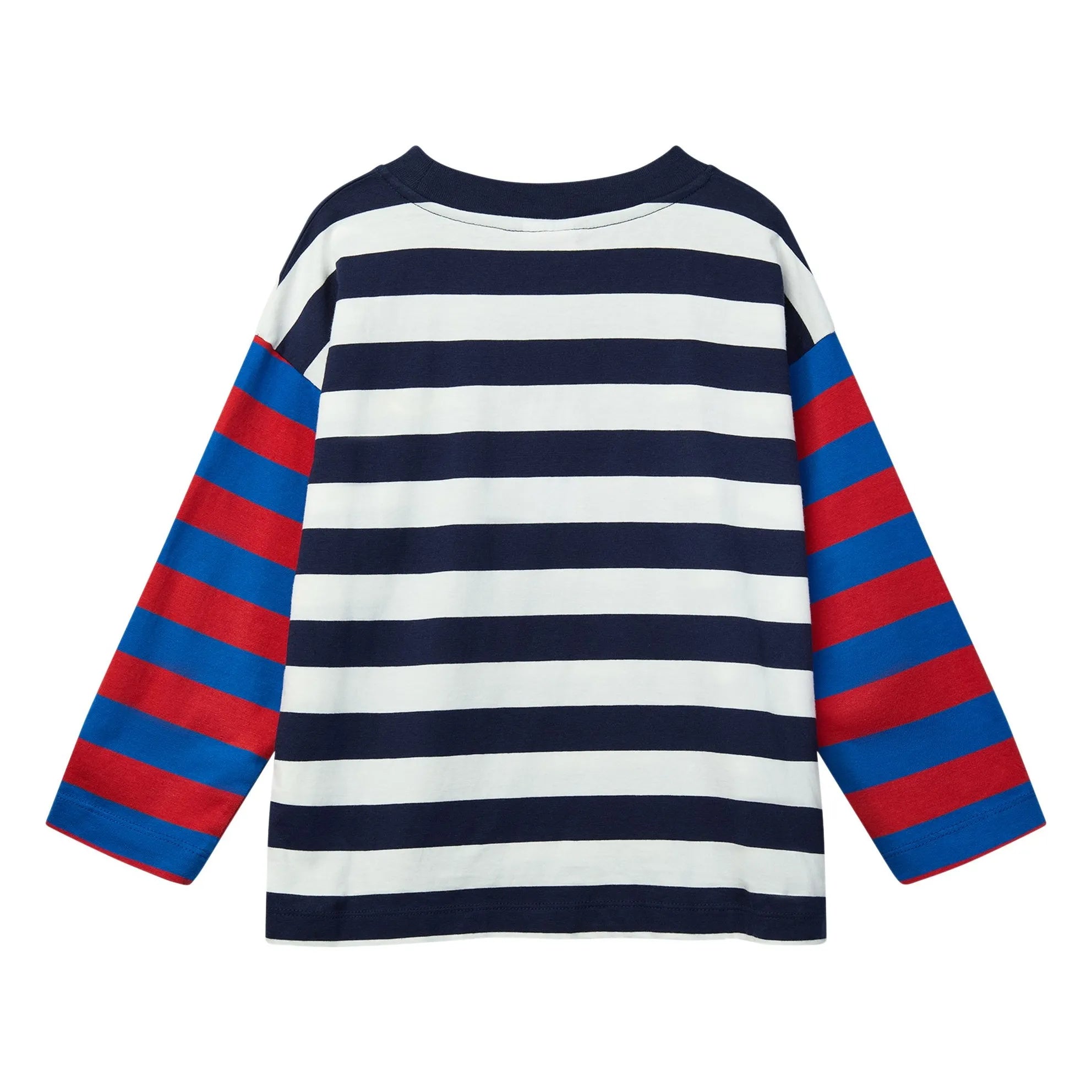 Wynken-Duo Stripe Tee Navy Ecru