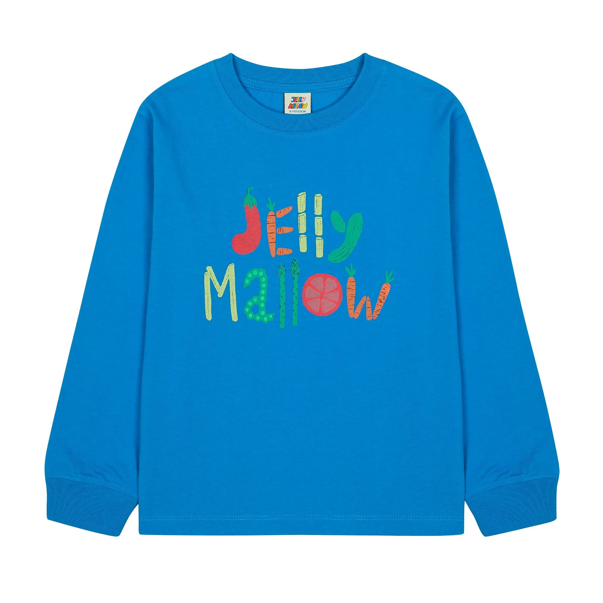 Jelly Mallow-Veggis Longsleeve T-shirt Blue